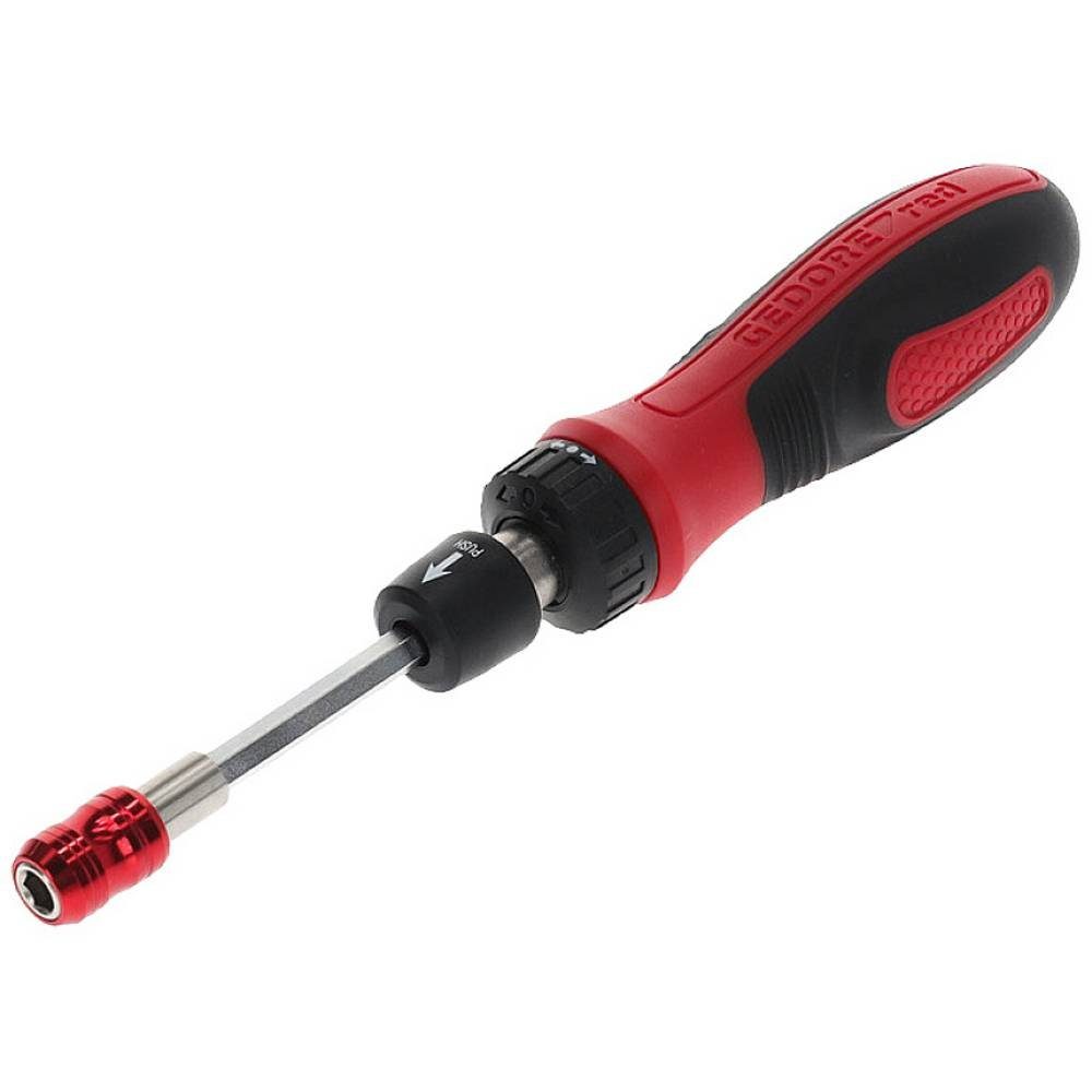 Gedore Red Bit-Schraubendreher Knarren-Schraubendreher 1/4″ mit Teleskopklinge 3301341