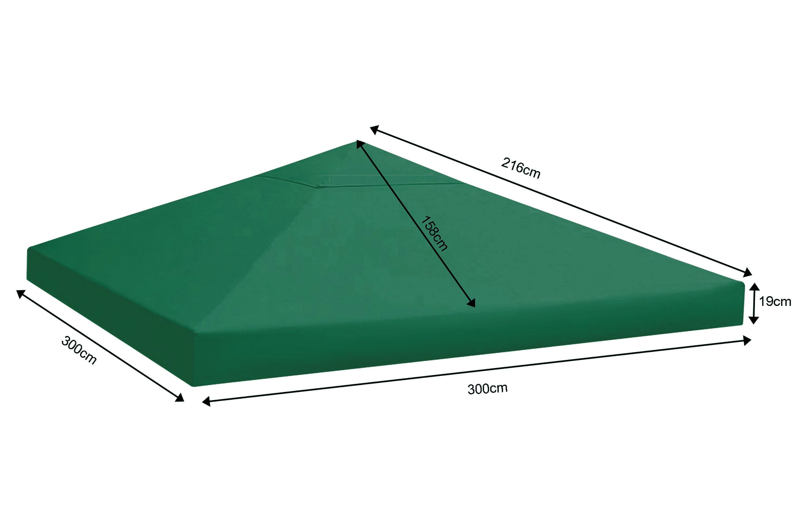 Quick Star Pavillon-Ersatzdach Ersatzdach Rankpavillon 3x3m günstig online kaufen
