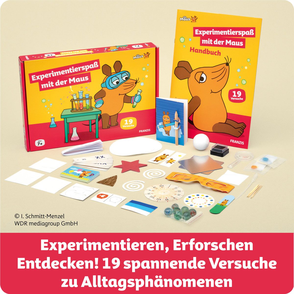Franzis Modellbausatz Experimentierspaß mit der Maus Experimentierkasten für Kinder