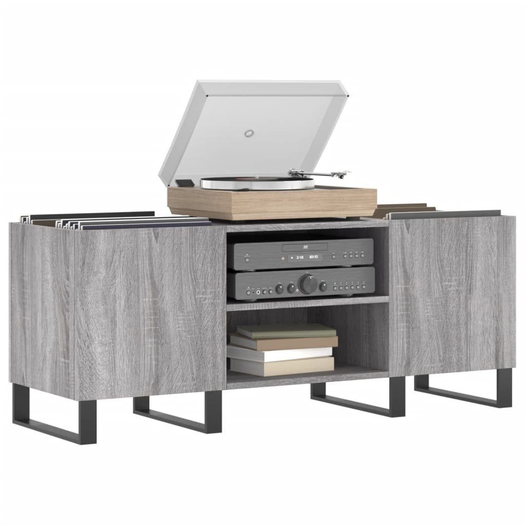 vidaXL Media-Regal Plattenschrank Grau Sonoma 121x38x48 günstig online kaufen