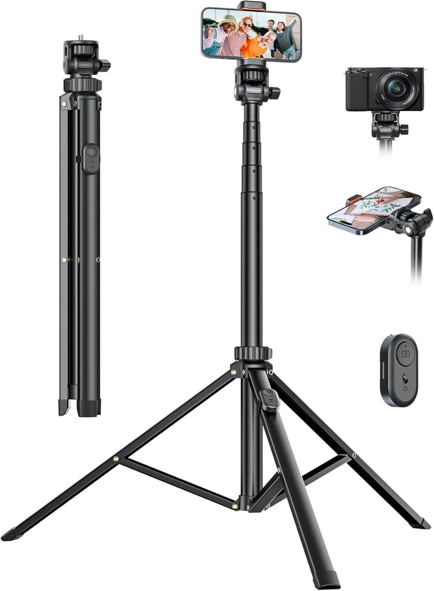 Handyhülle Handy-Stativ Selfie Stick 180cm Verstärktes Stativ für Smartphone DSLR