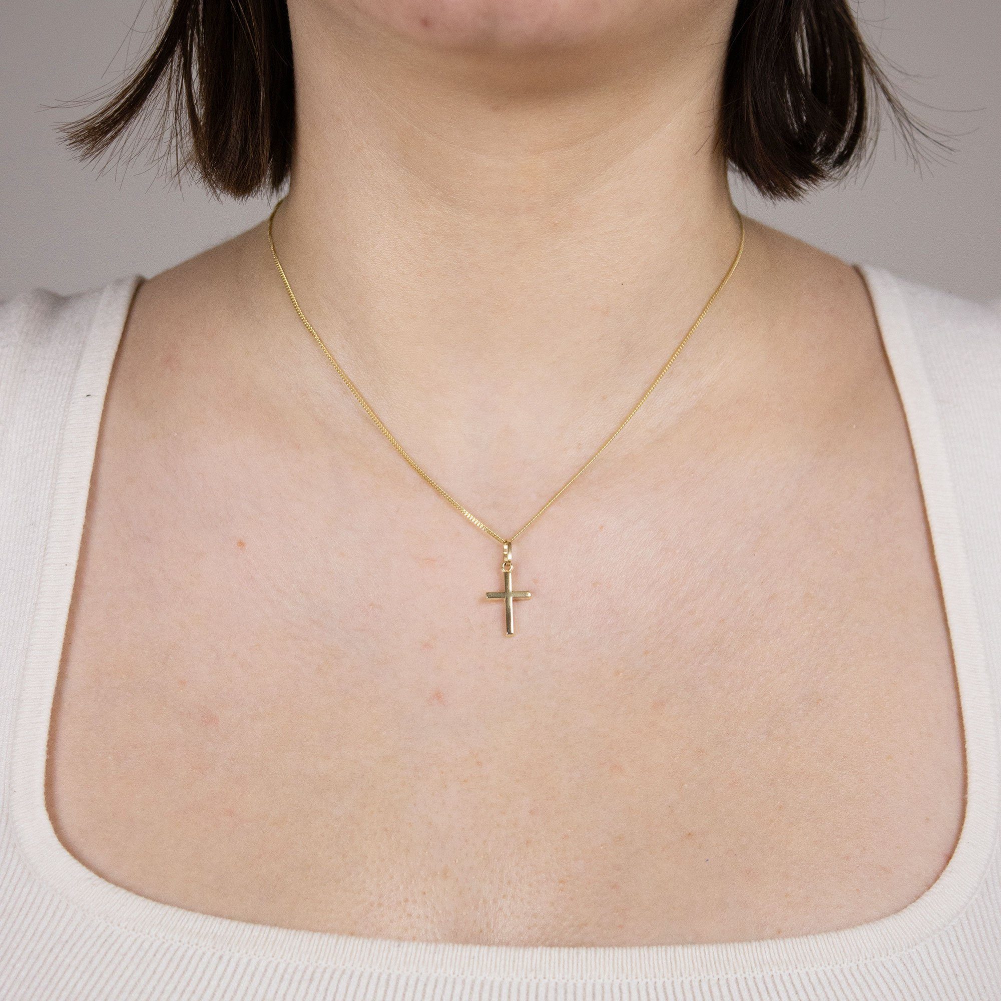 HOPLO Kreuzanhänger Kettenanhänger Gold Anhänger Kreuz günstig online kaufen