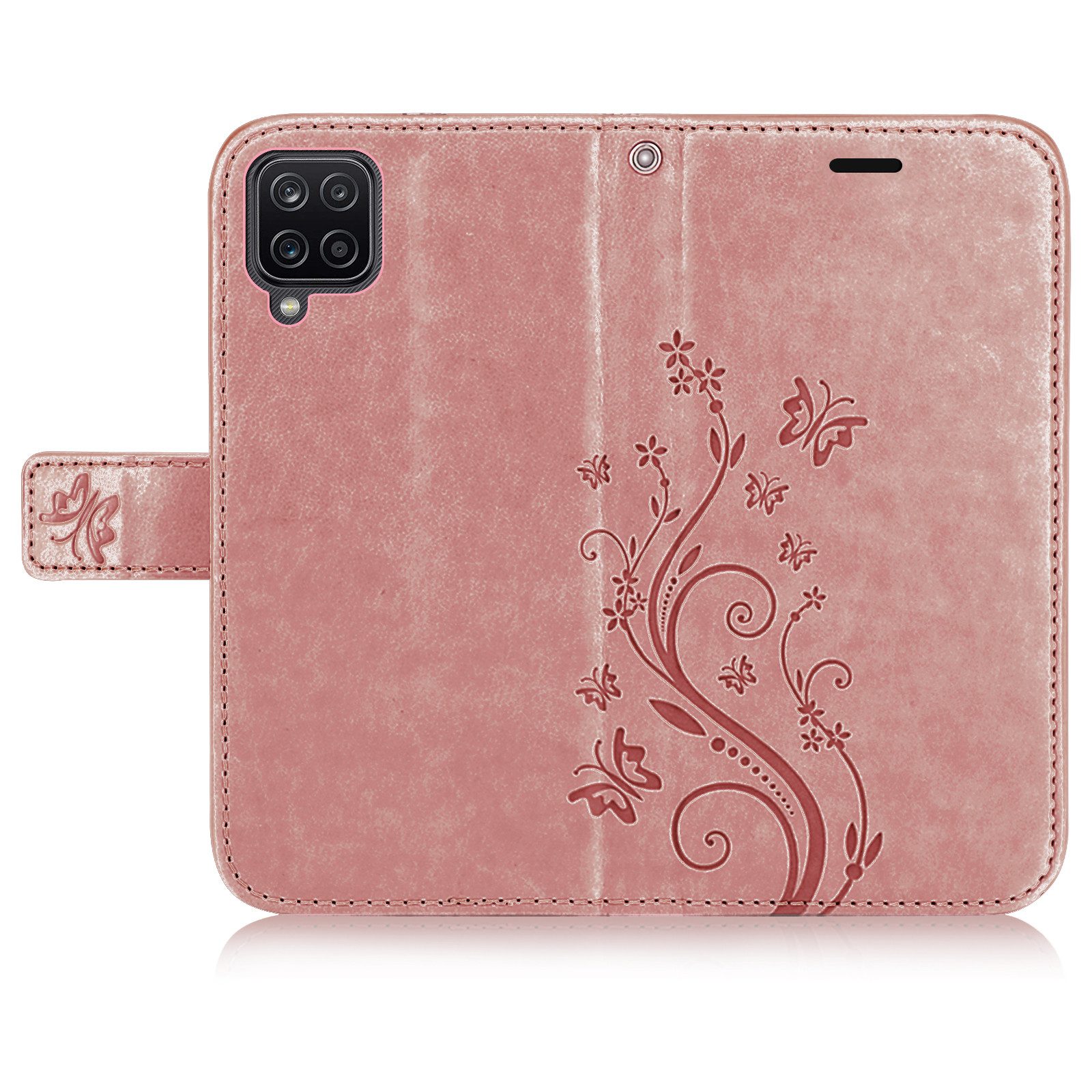 betterfon Handyhülle Handytasche für Samsung Galaxy A12 Buchhülle, Wallet Case mit Kartenfächern Magnetverschluss und weicher Innenhülle – Bild 5 von 5