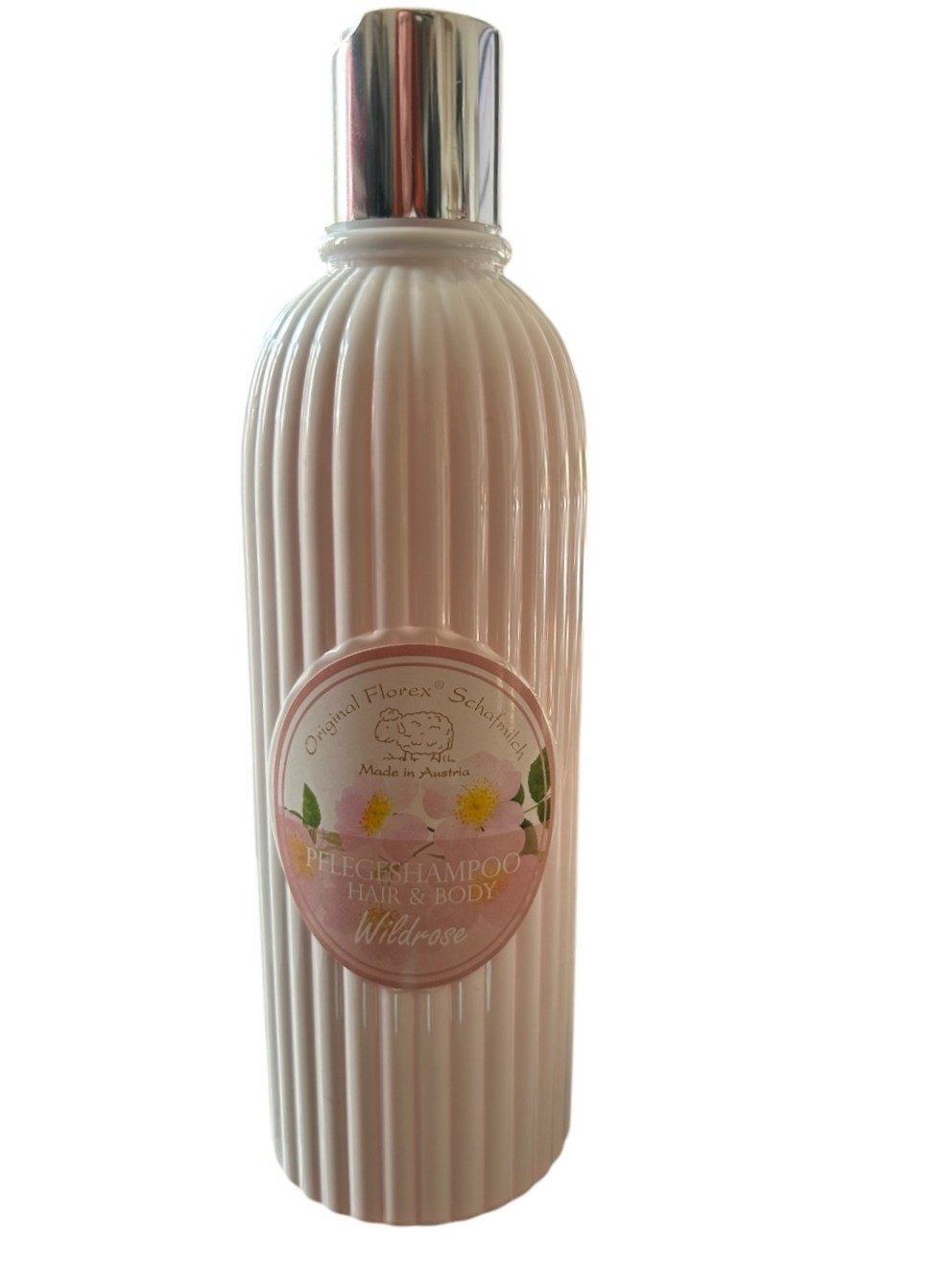Gerlinde Hofer _ Florex GmbH Haarshampoo Wildrose, 1-tlg., Pflegeshampoo Hair & Body mit Schafmilch 330 ml