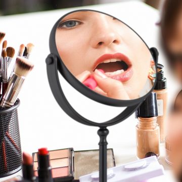 relaxdays Kosmetikspiegel Kosmetikspiegel mit Vergrößerung schwarz