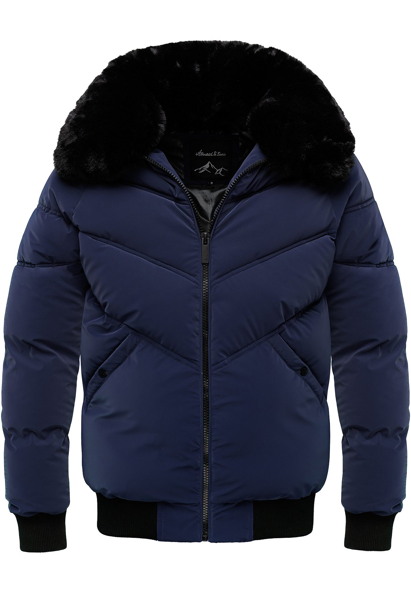 Amaci&Sons Winterjacke AUGUSTA Winterjacke Herren Gefütterte Dicke Winter J günstig online kaufen