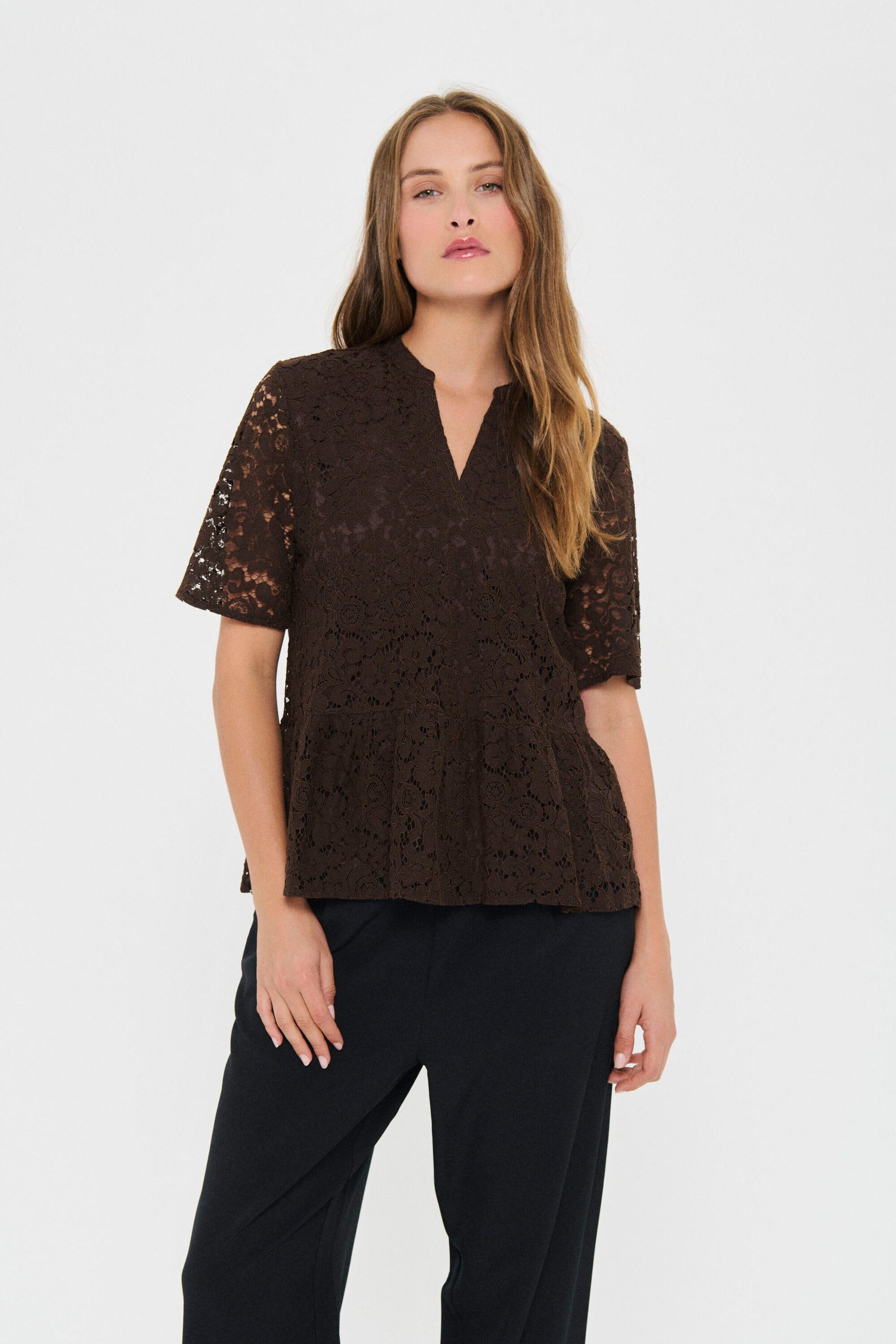 Saint Tropez Kurzarmbluse Bluse kurzarm ZannaSZ