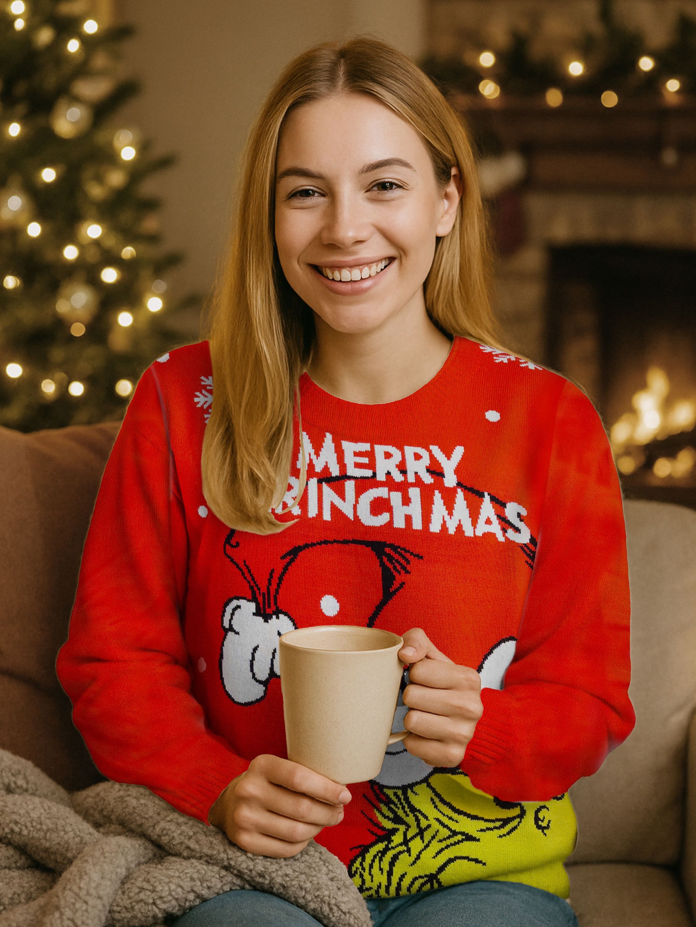 United Labels® Weihnachtspullover The Grinch Weihnachtspullover Winter Pullover Ugly Christmas Sweater