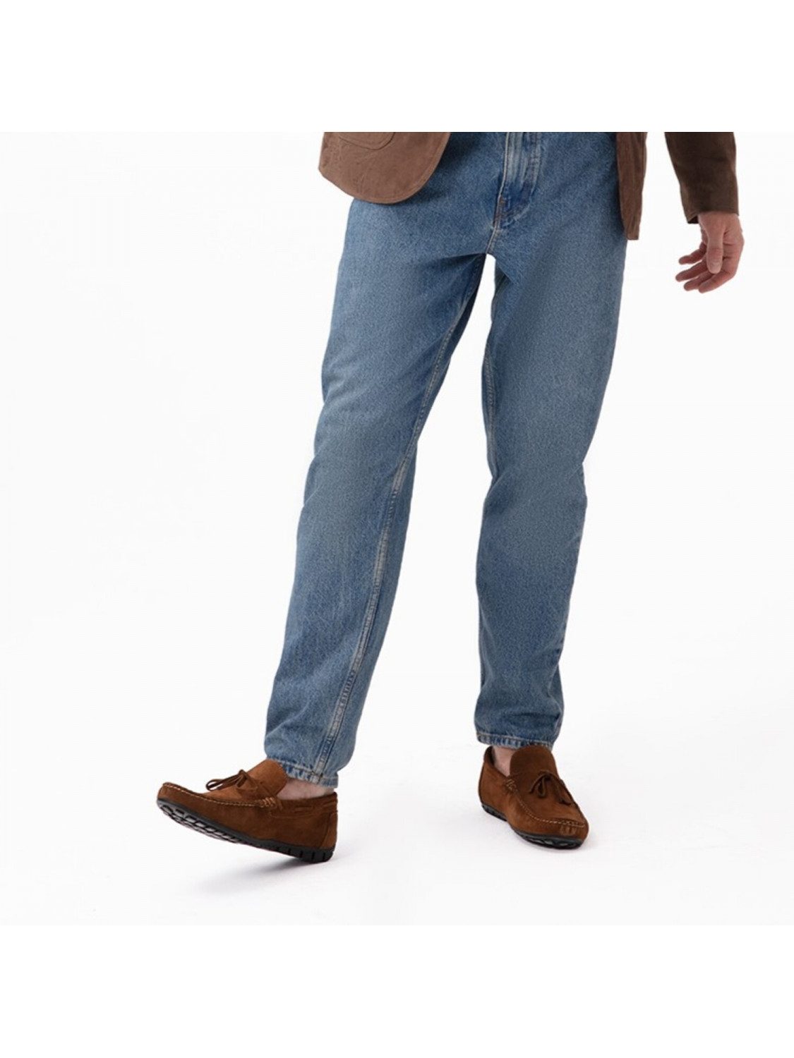 Desa Herren-Slipper aus Wildleder – Gummisohle, flacher Absatz, atmungsakt günstig online kaufen