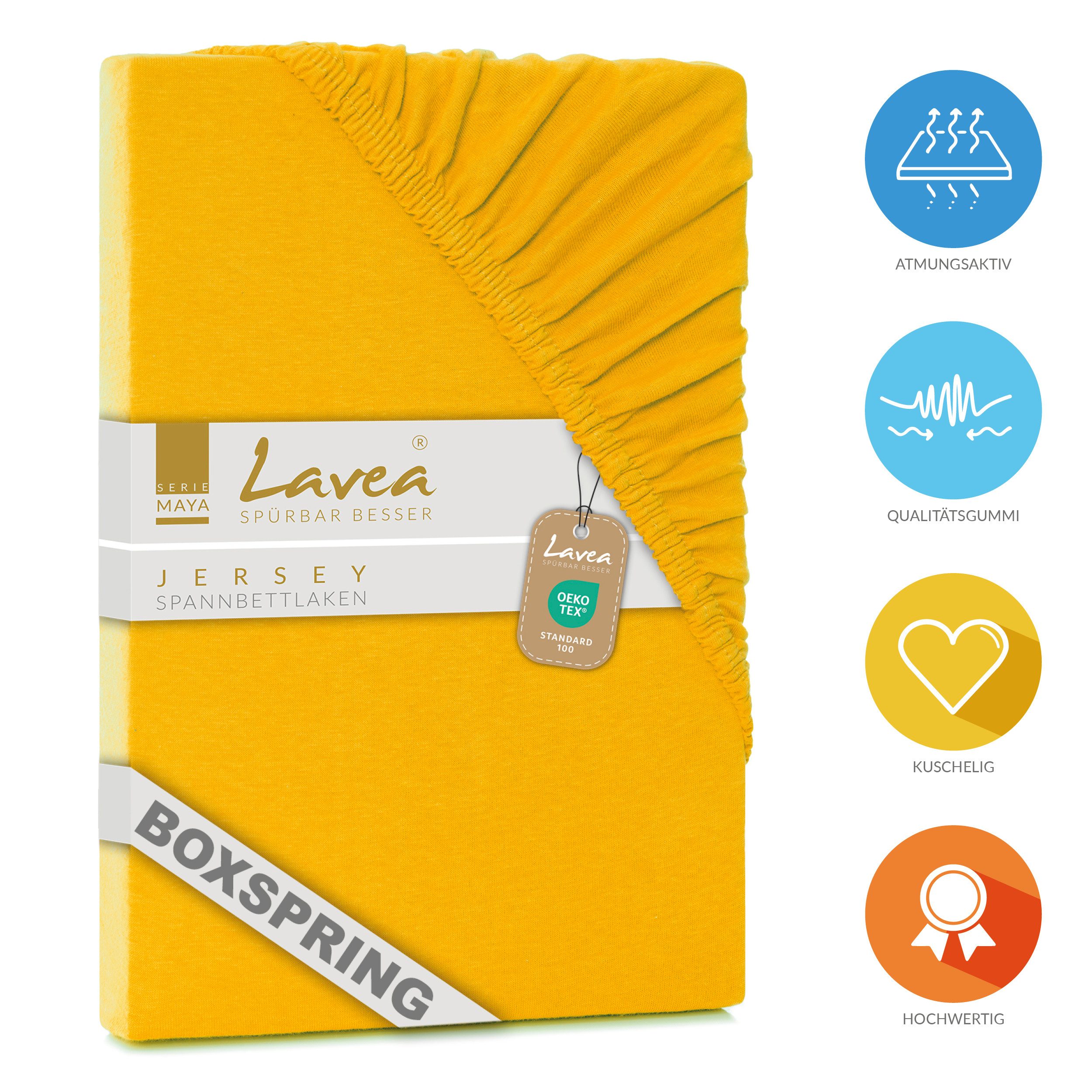 Lavea Spannbettlaken Maya, in Gr. 60x140, 90x200, 120x200, 140x200, 180x200 günstig online kaufen