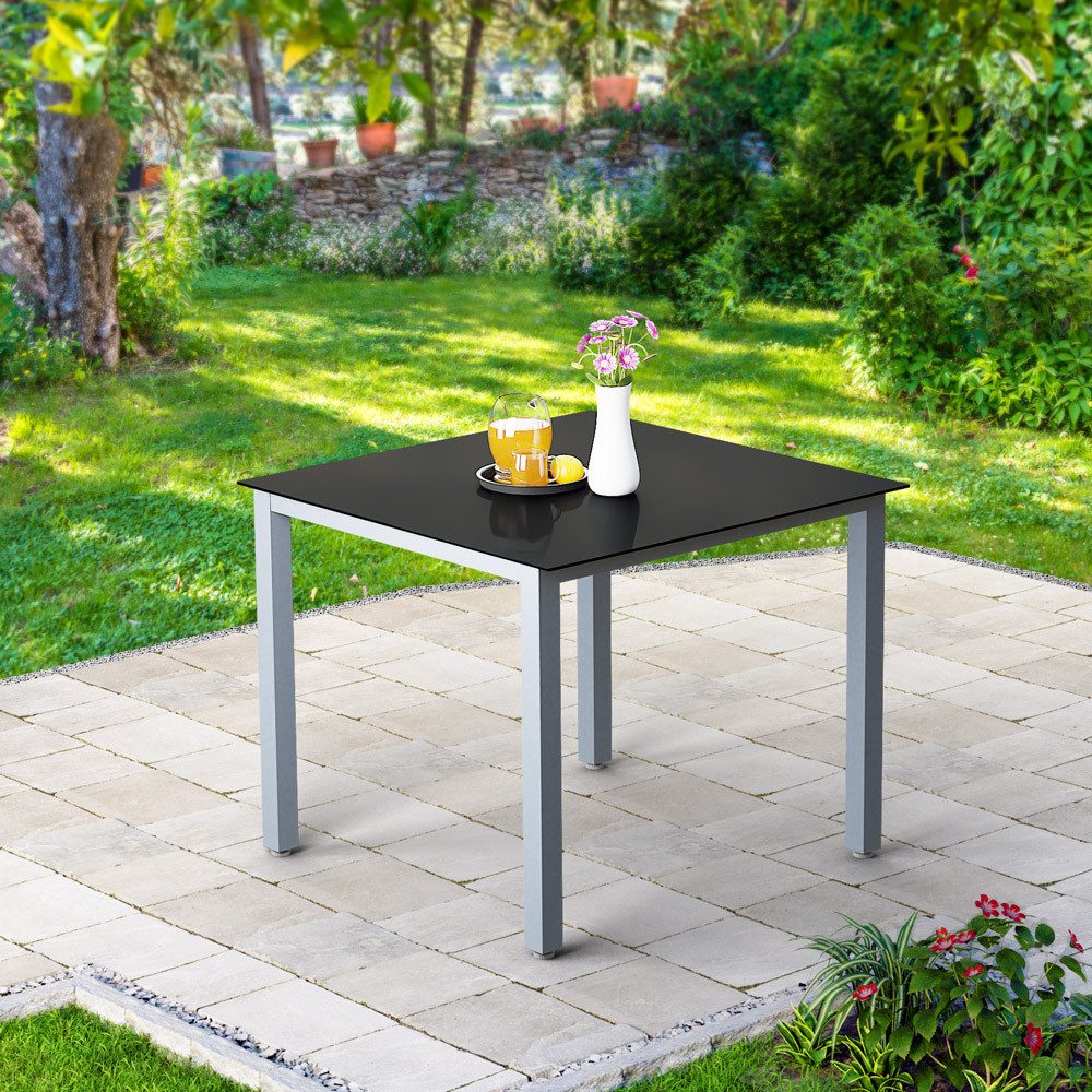 Casaria Gartentisch Bern (1-St), Aluminium 87x87x73cm günstig online kaufen