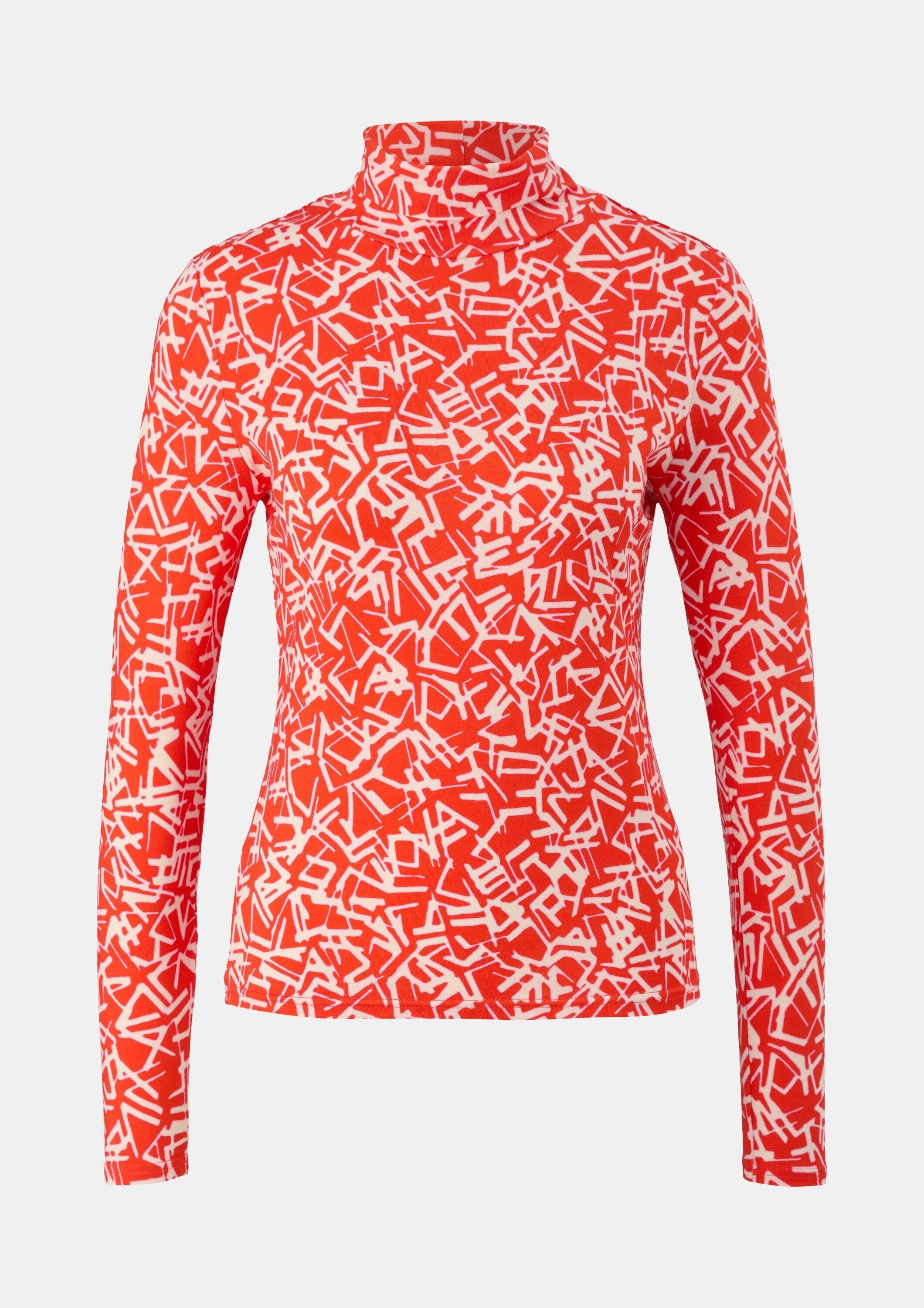 comma Langarmshirt T-Shirt Longsleeve aus Modalmix