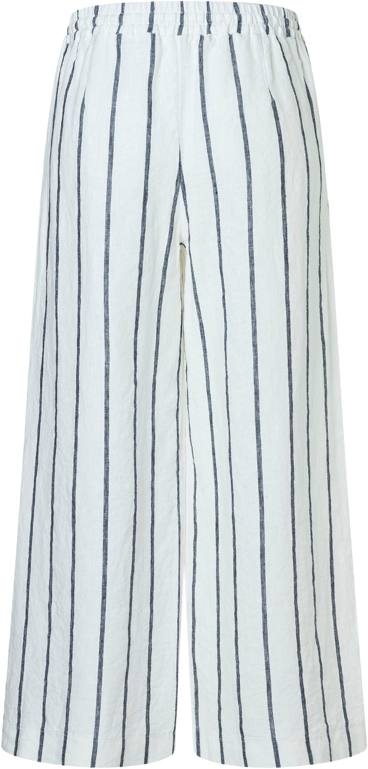MAC Leinenhose gestreift mit Kordelzug