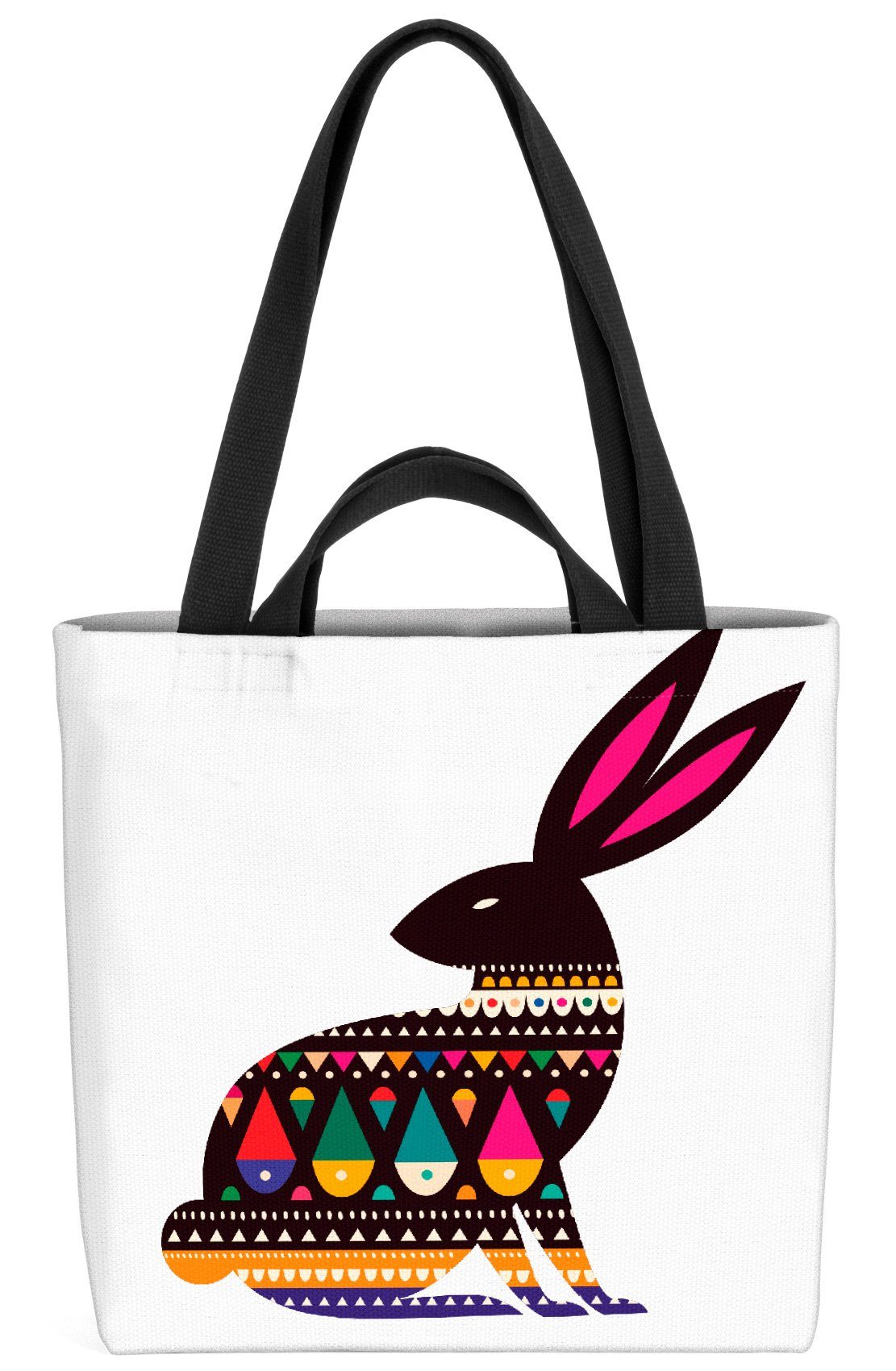 VOID Henkeltasche (1-tlg), Osterhase Grafik Ostereier Osterhase Grafik Ostereier Ostereier Eier