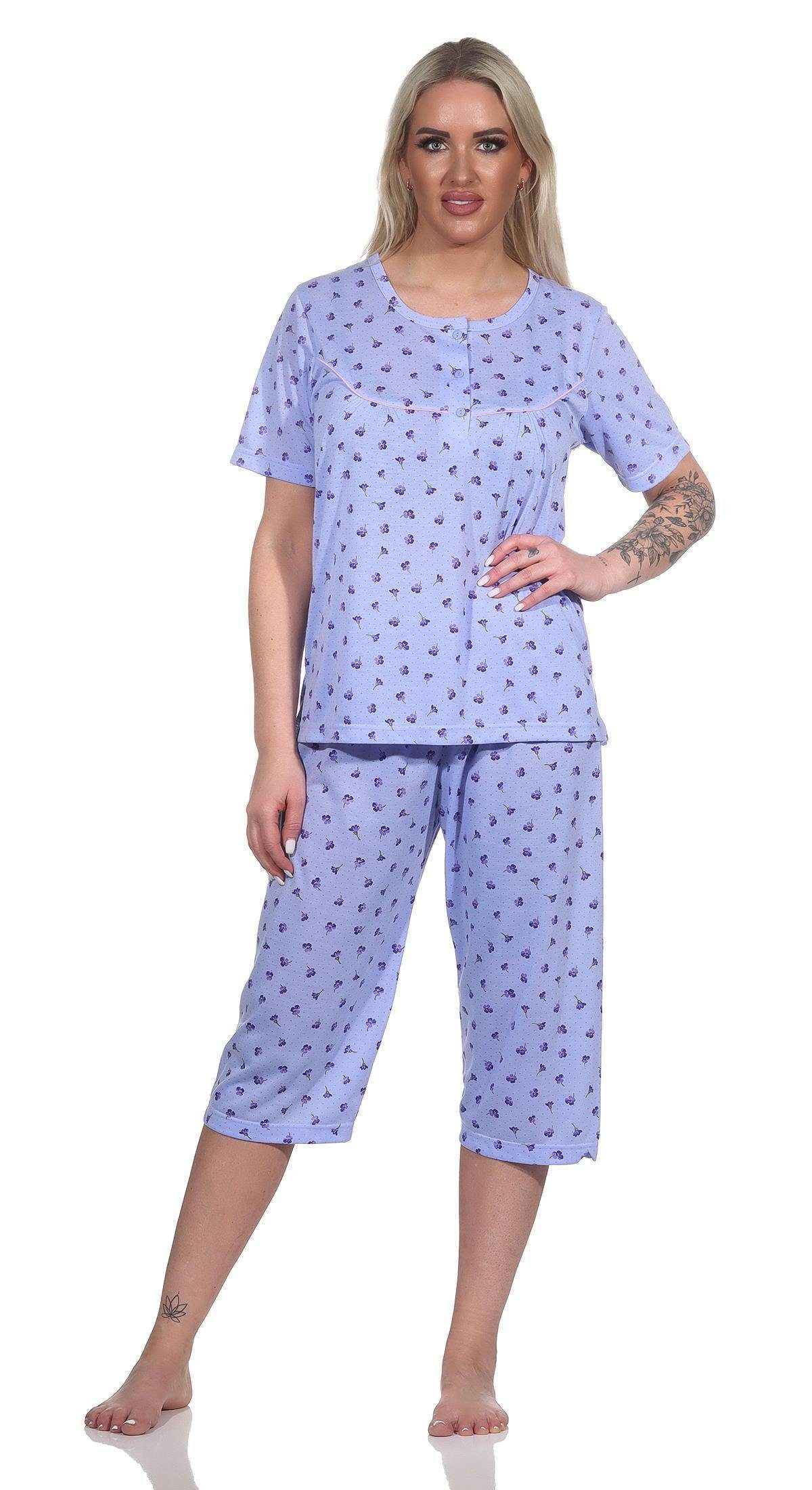 EloModa Pyjama Damen Pyjama 3/4 Hose günstig online kaufen