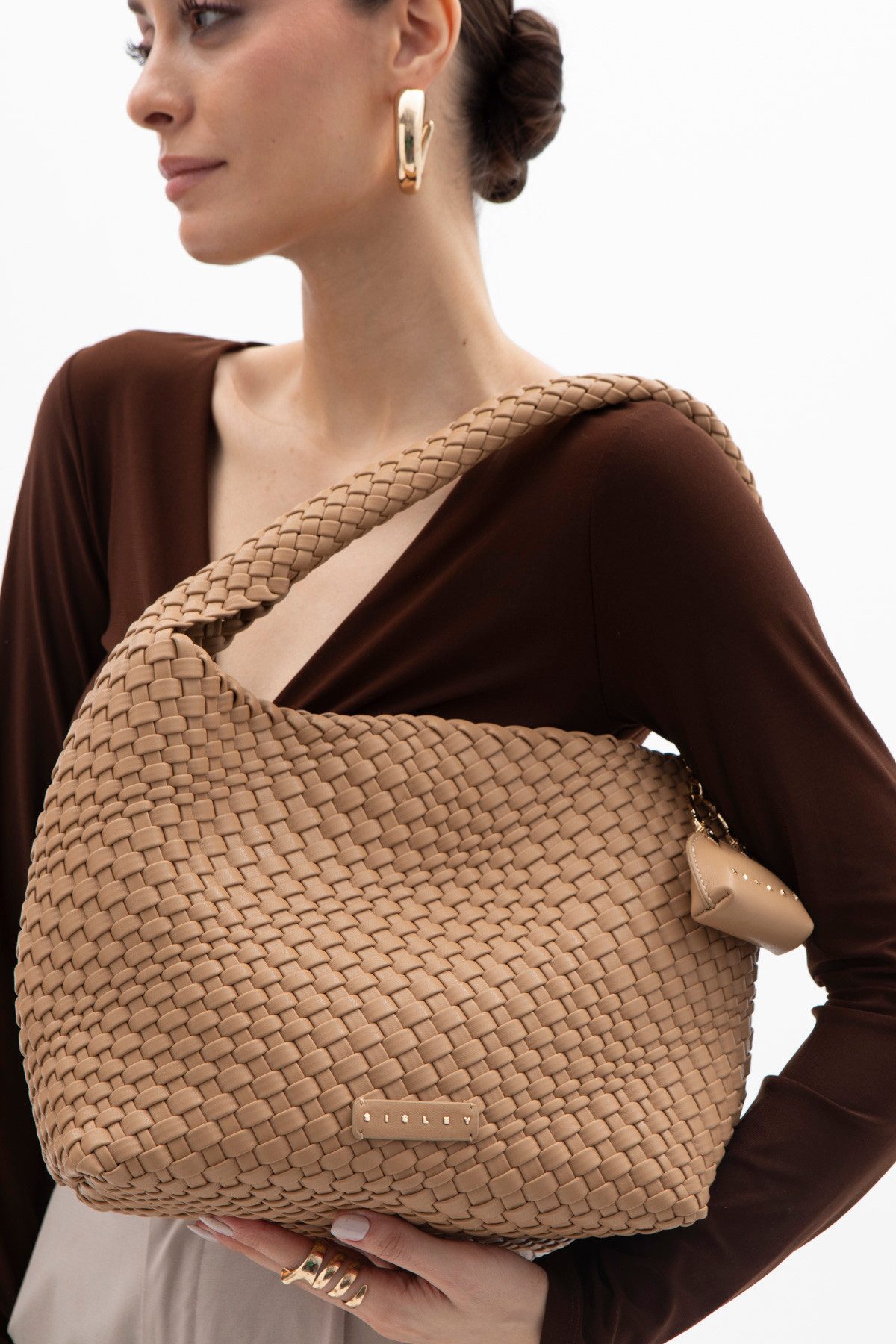 sisley Schultertasche Sisley Schultertasche – Geflochtenes günstig online kaufen