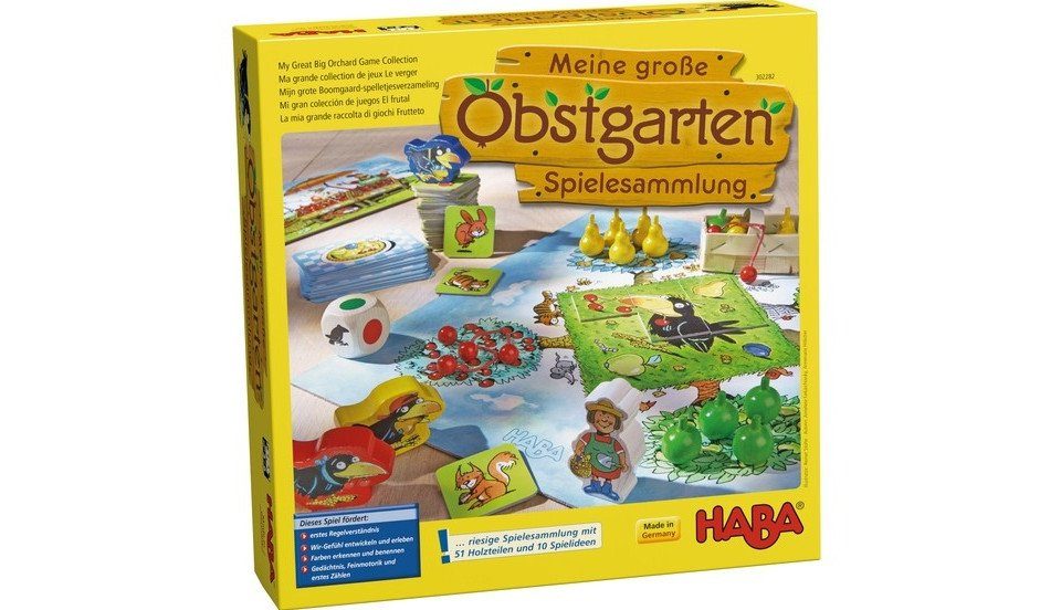 Haba Lernspielzeug HABA 302282 - Meine große Obstgarten - Spielesammlung günstig online kaufen