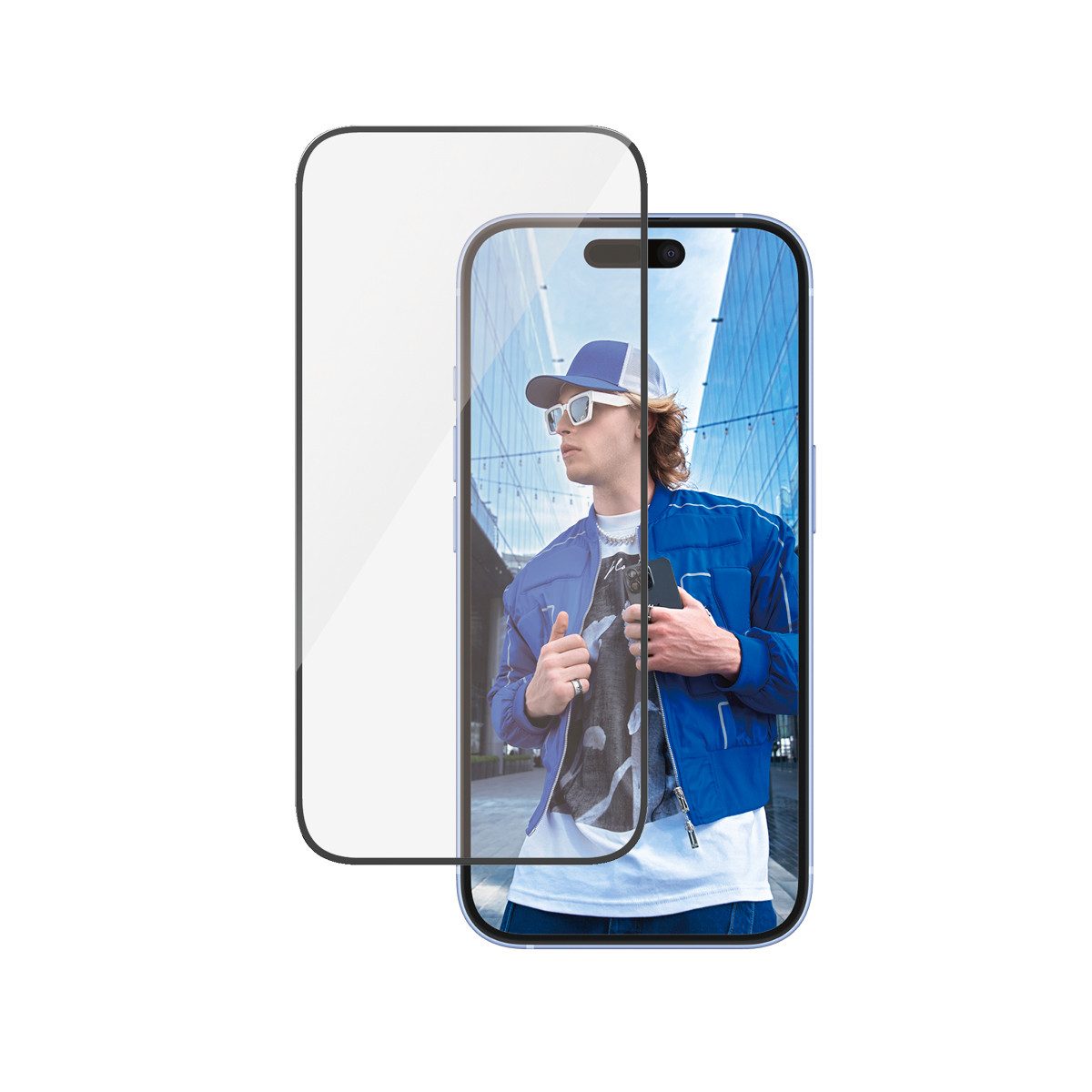 PanzerGlass Displayschutzglas Ultra-Wide Fit Screen Protection für Apple iPhone 15, Apple iPhone 16, Displayschutzfolie, Schutzfolie, Bildschirmschutz, kratz- & stoßfest