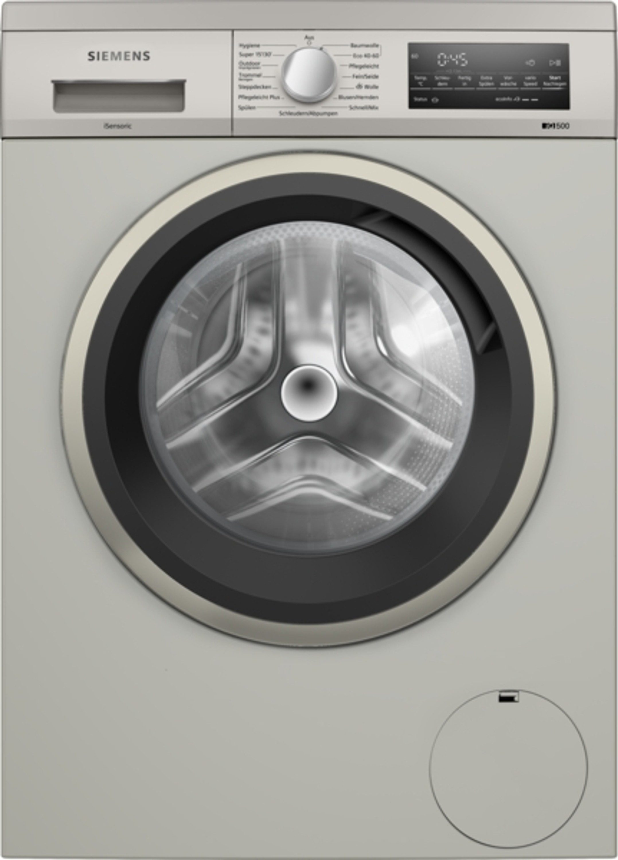 SIEMENS Waschmaschine iQ500 WU14UTS8, 9 kg, 1400 U/min, unterbaufähig, iQdrive Motorentechnologie