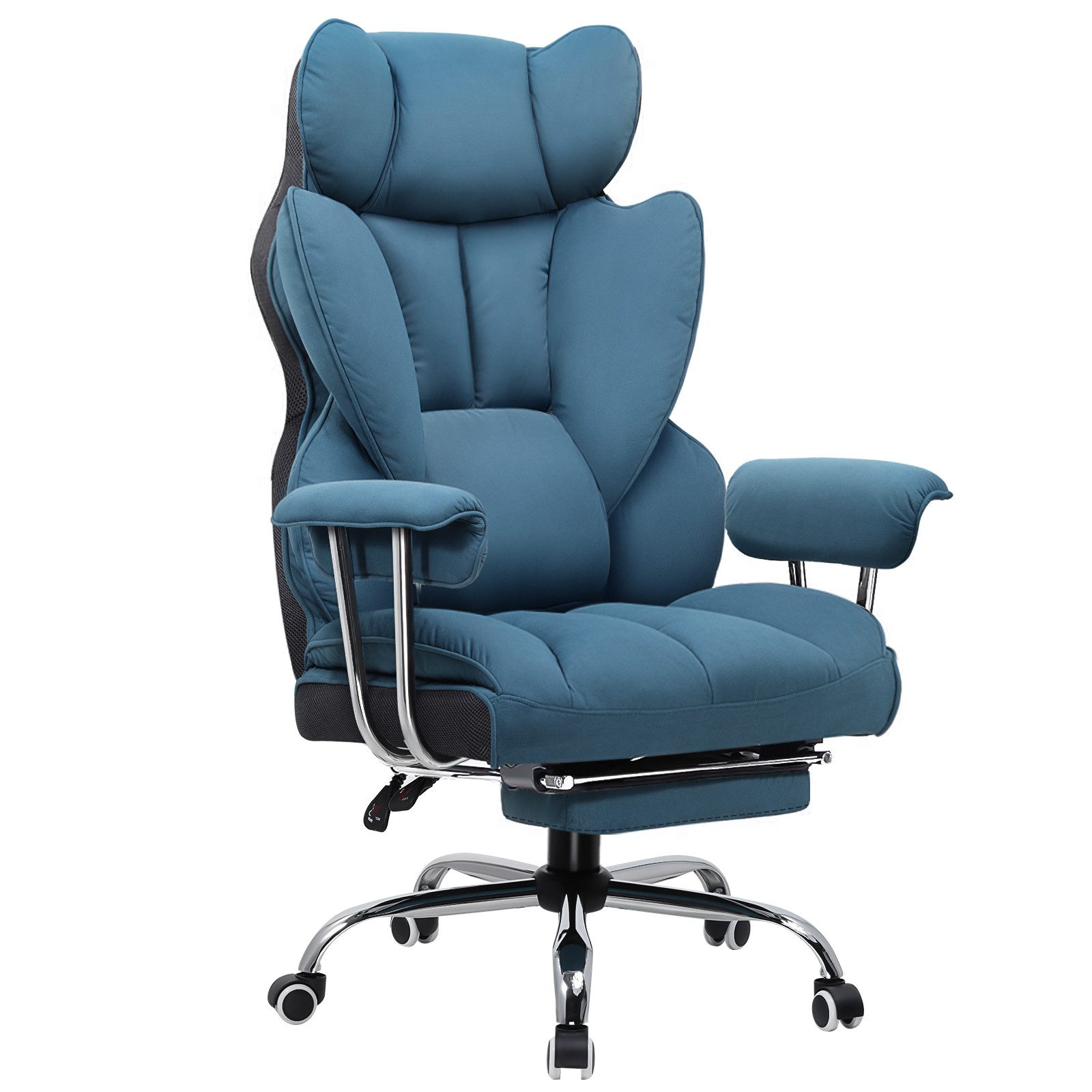 GTPLAYER Gaming-Stuhl Ergonomischer Bürostuhl Gaming Stuhl, Gamer Stuhl 150kg Belastbarkeit (Packung), Schreibtischstuhl Chefsessel mit Fußstütze höhenverstellbar kunstleder