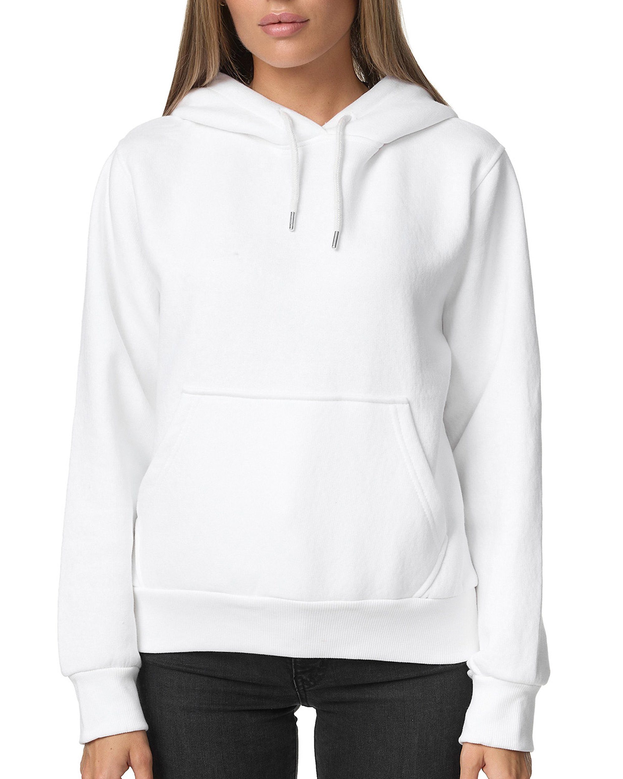 Smith & Solo Kapuzensweatshirt Hoodie Damen Kapuzenpullover (1-tlg) mit Kangurutasche, mit Kapuze