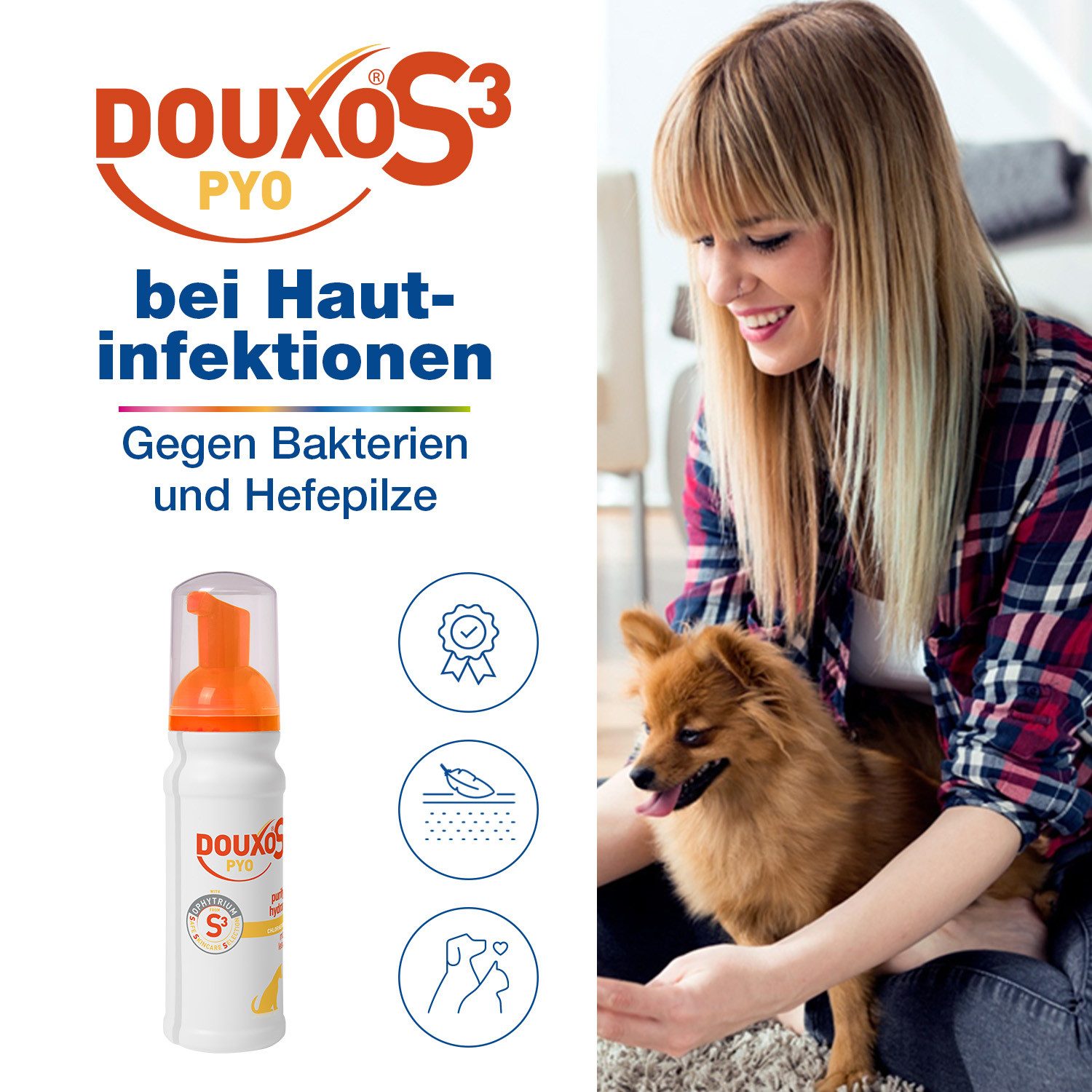 Ceva Tiergesundheit GmbH Tiershampoo Douxo S3 Pyo Mousse 150ml
