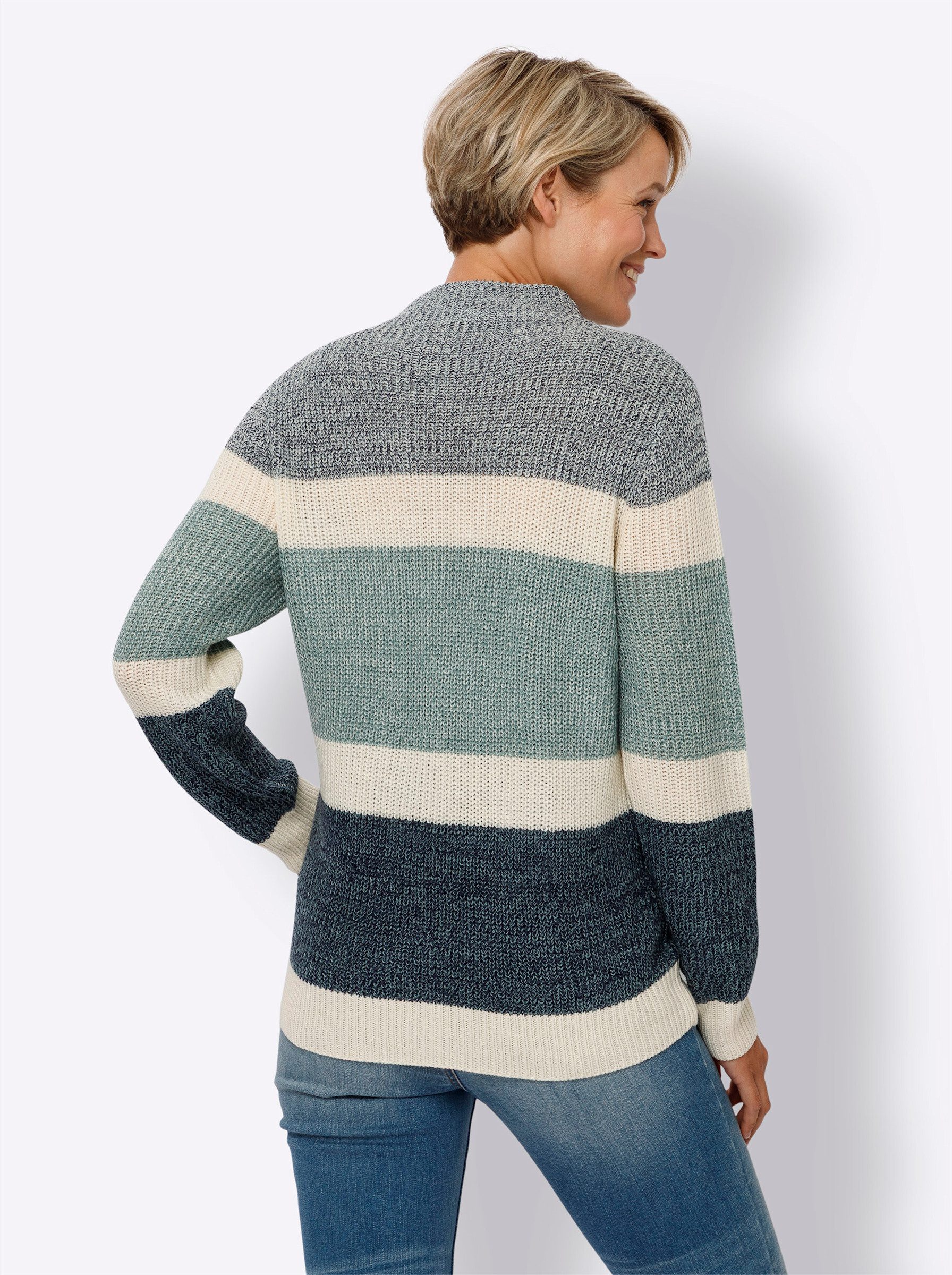 Sieh an! Strickpullover Langarm-Pullover günstig online kaufen