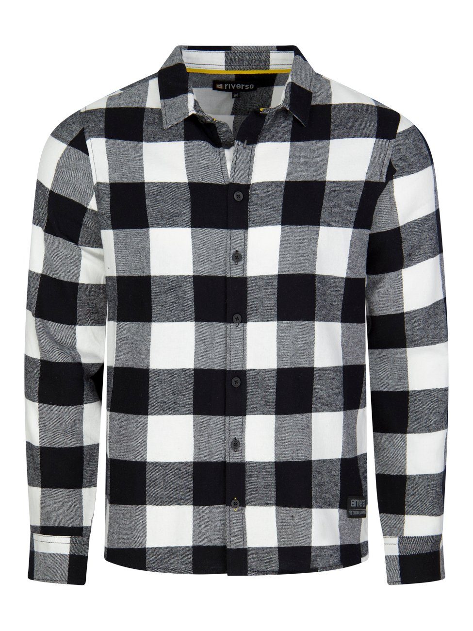 Langarmhemd Herren Karohemd RIVArne Regular Fit
