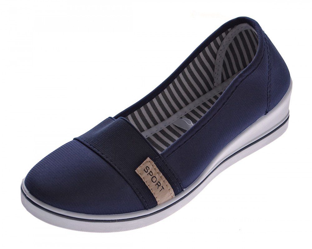 Scandi Damen Ballerina Leinenschuhe Halb Schuhe Wedges Pumps Frühjahr, Sommer