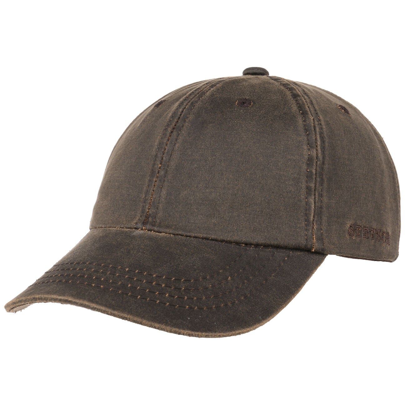Stetson Baseball Cap (1-St) Basecap Metallschnalle braun