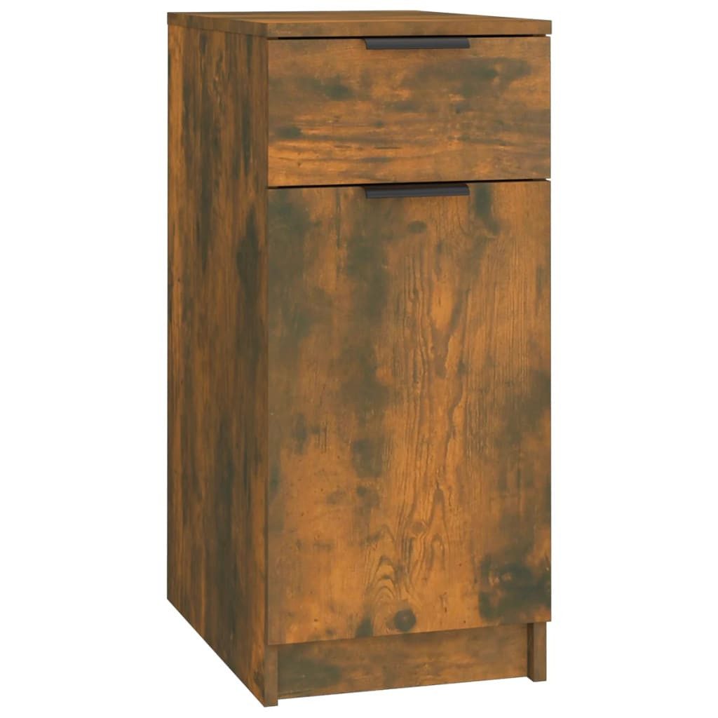 vidaXL Aktenschrank Schreibtischschrank Räuchereiche 33,5x50x75 cm Holzwerkstoff