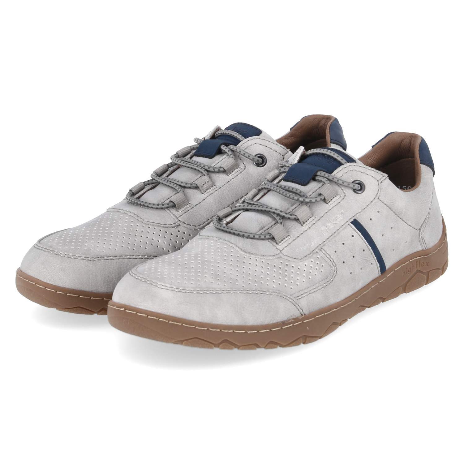 Rieker Rieker 08351-40 Herren Synthetik blau Schnürschuh