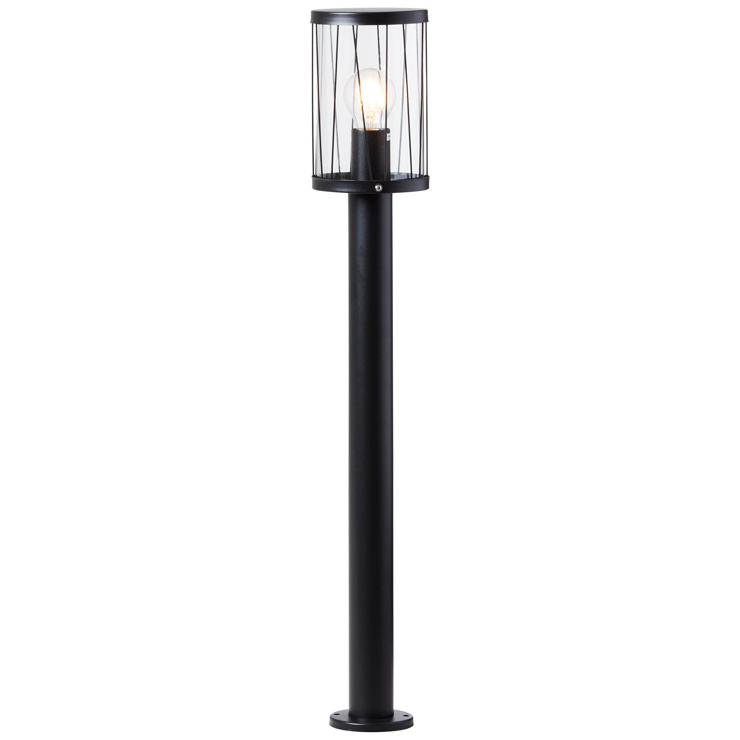 Brilliant Außen-Stehlampe Reed, Lampe Reed Außenstandleuchte schwarz matt  1x A60, E27, 60W, geeignet