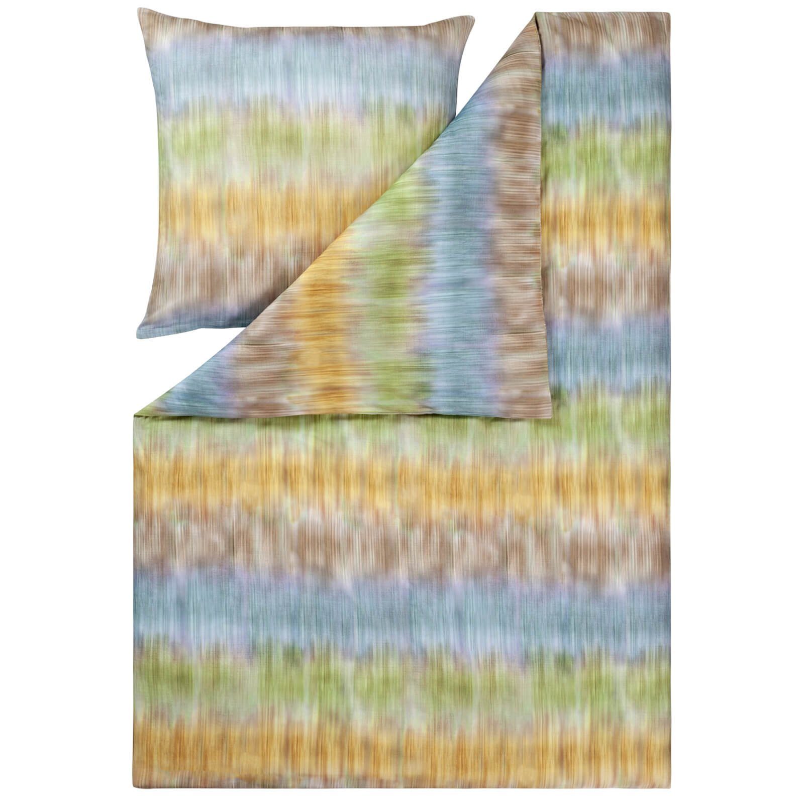 Estella Постельное белье Maximo 4774 985 Multicolor, Mako-Satin, 2 teilig, Streifen, ineinander übergehender Farbverlauf