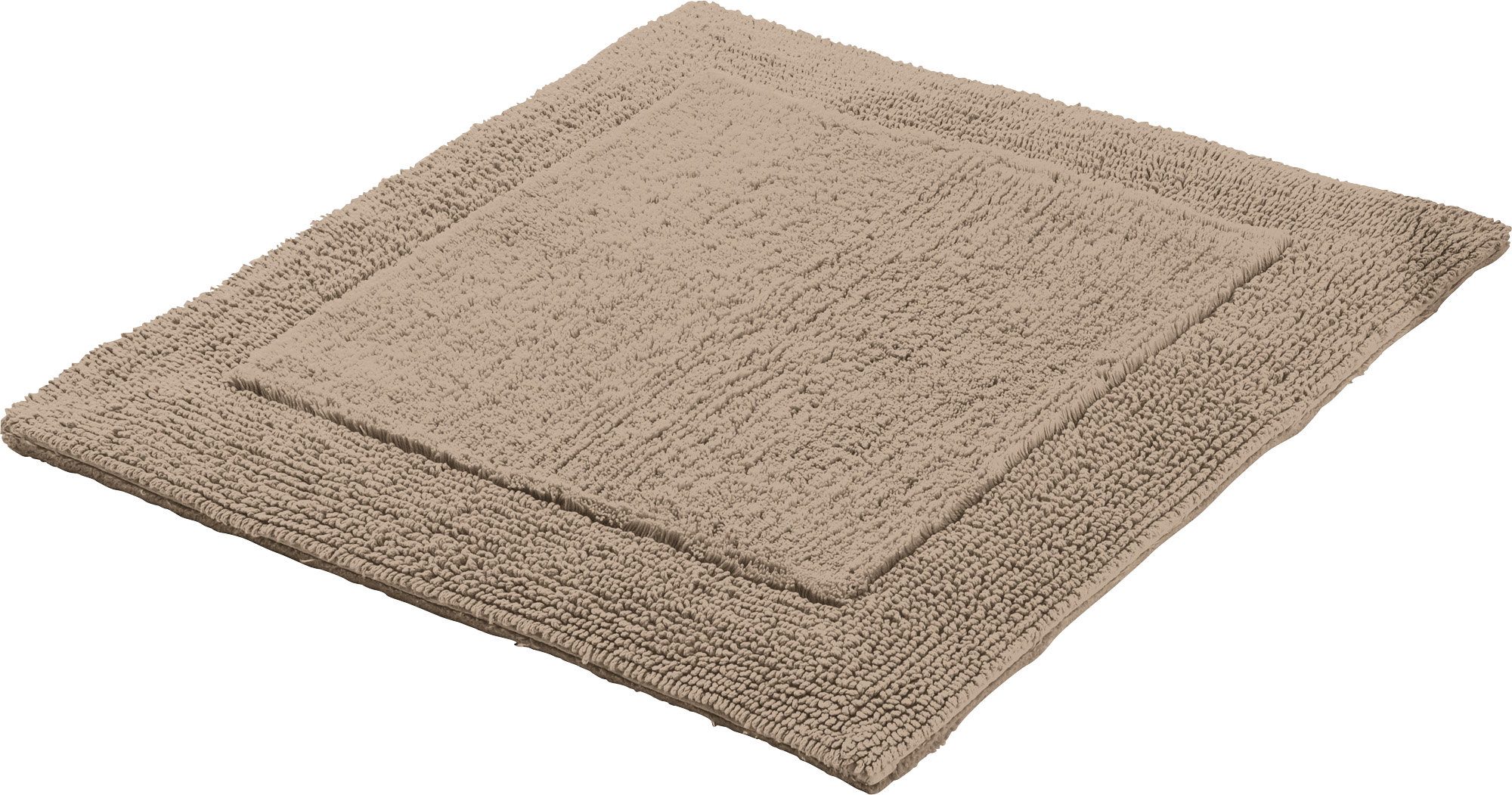 Erwin Müller Badematte WC-Vorlage "Stuttgart", Höhe 15 mm, eckig, Uni günstig online kaufen