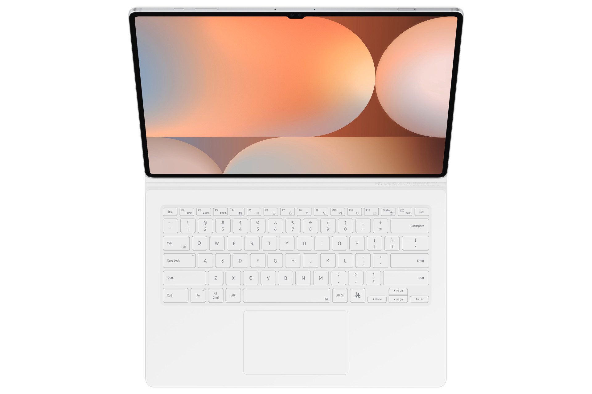 Samsung Tablet-Hülle Book Cover Keyboard EF-DX925 für Galaxy Tab S10 Ultra, S9 Ultra, Tastatur Cover, Schutzhülle, Tablethülle, Case, Schutzcase, stoßfest