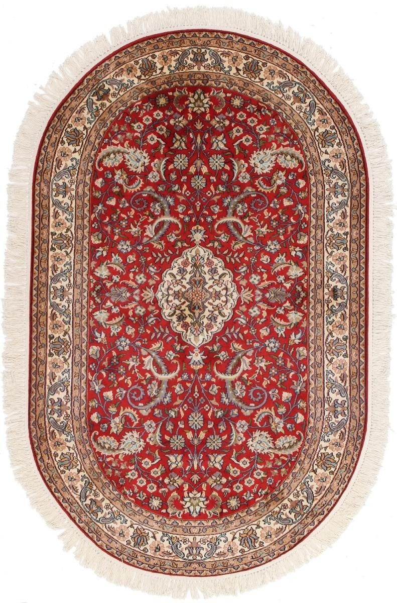 Seidenteppich Kaschmir Seide 97x159 Handgeknüpfter Orientteppich, Nain Trading, rechteckig, Höhe: 4 mm