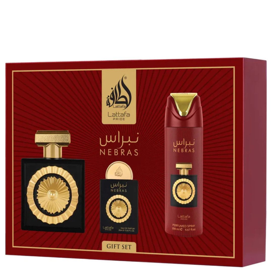 Lattafa Pride Duft-Set Nebras Giftset, 3-tlg.