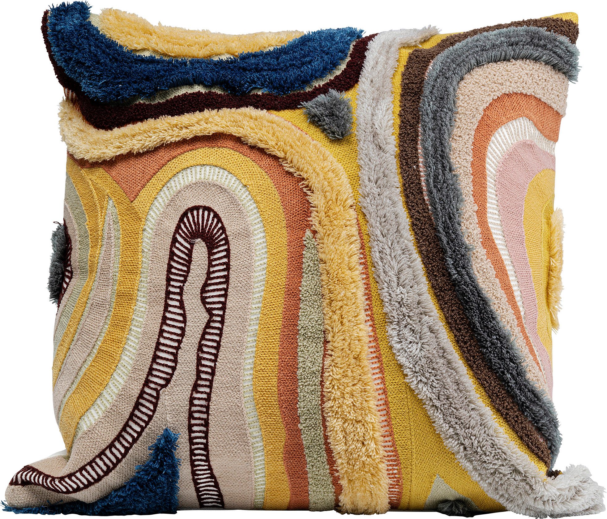 Kare Design Dekokissen Lava, Kissenhülle mit Füllung, 45x45 cm, stützt Kopf und Nacken angenehm und sorgt für erholsamen Schlaf