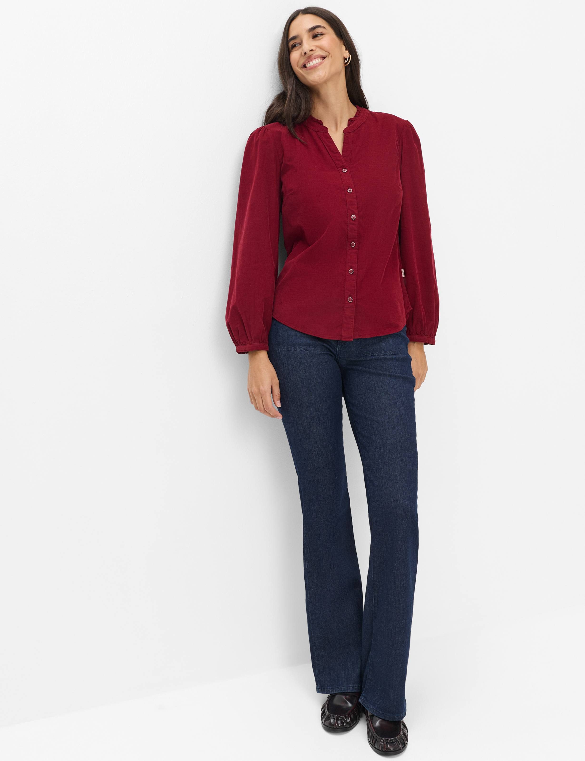 Brax Klassische Bluse Style VIOLET Cord: Bluse aus reiner Baumwolle – Bild 2 von 5