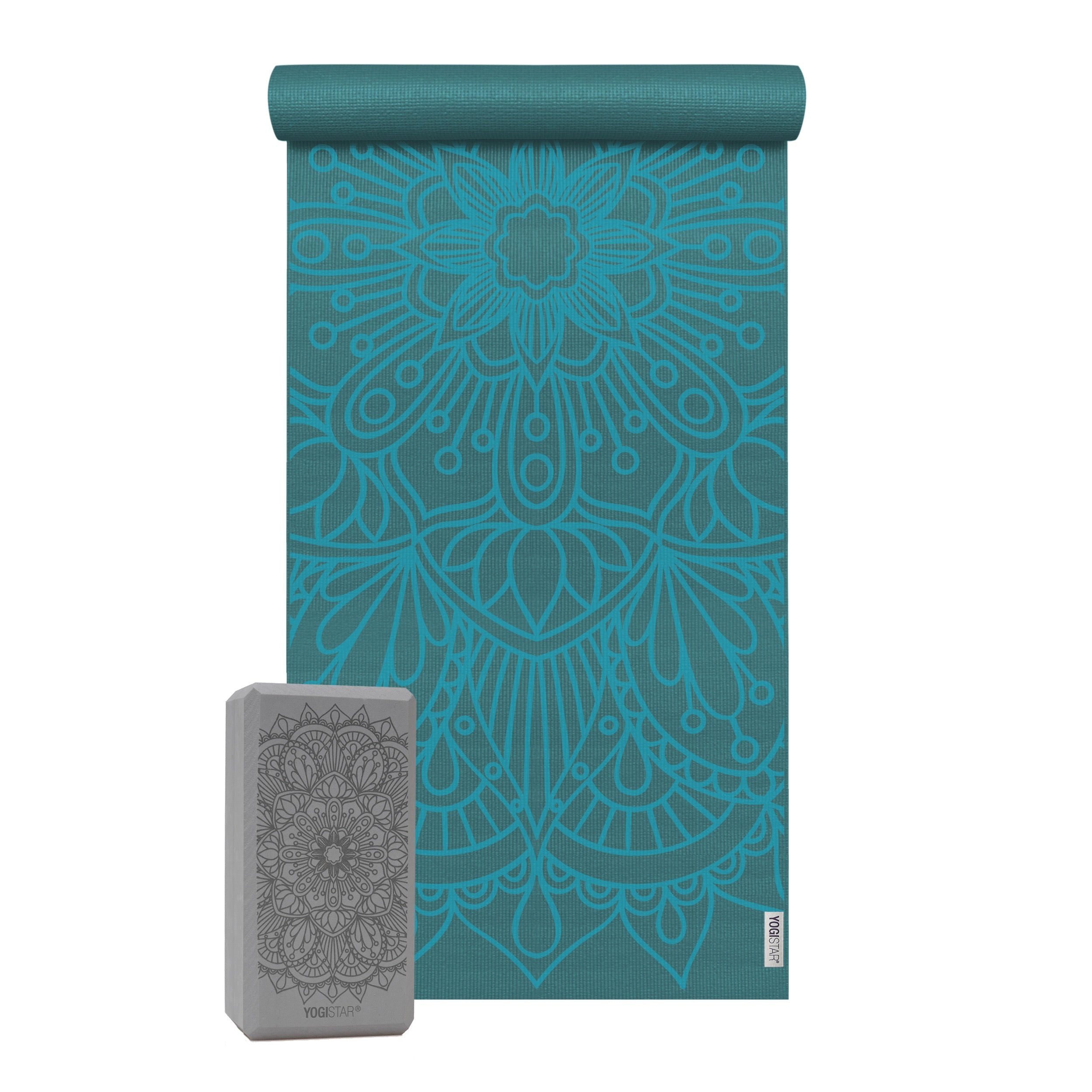 Yogamatte Yoga-Set Starter Edition - lotus mandala (Yogamatte + 1 Yogablock)