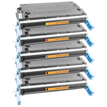 Tito-Express Tonerpatrone 5er Set ersetzt HP C9730A C9731A C9732A C9733A, für Color LaserJet 5500 Series 5550 DN 5550 DTN 5550 HDN 5550 N