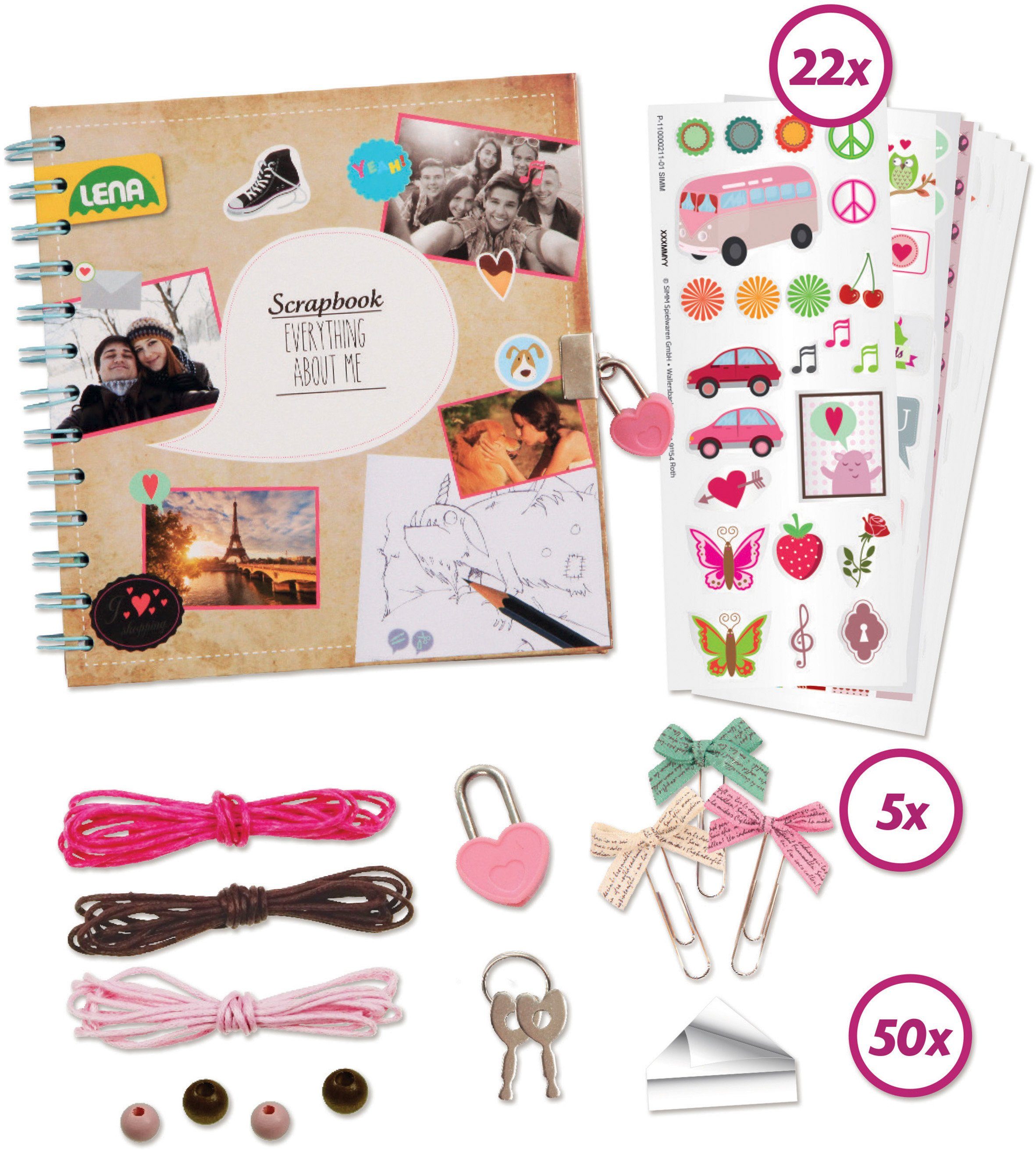 Lena® Kreativset Scrapbook, groß