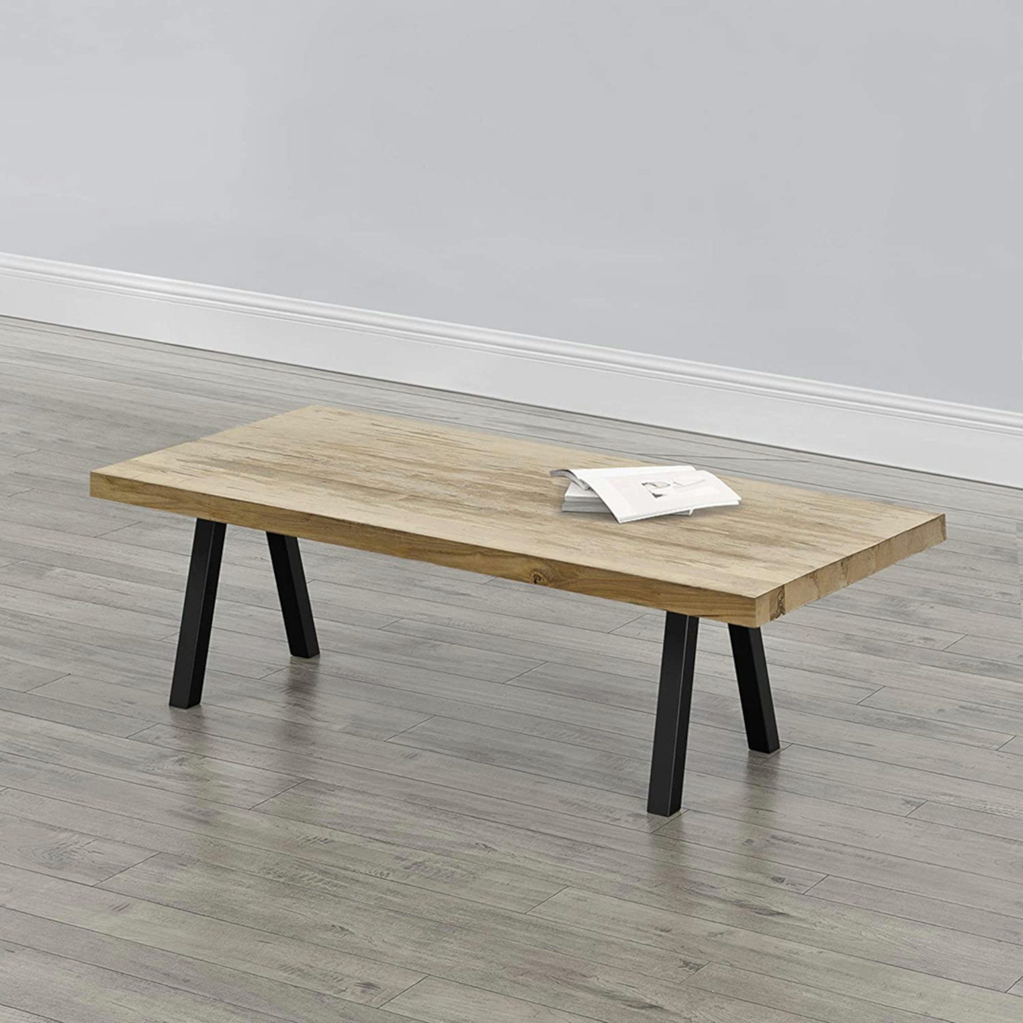 en.casa Tischgestell, »Mariager« Tischbeine 2er-Set 40x37,5 cm Stahl Schwarz