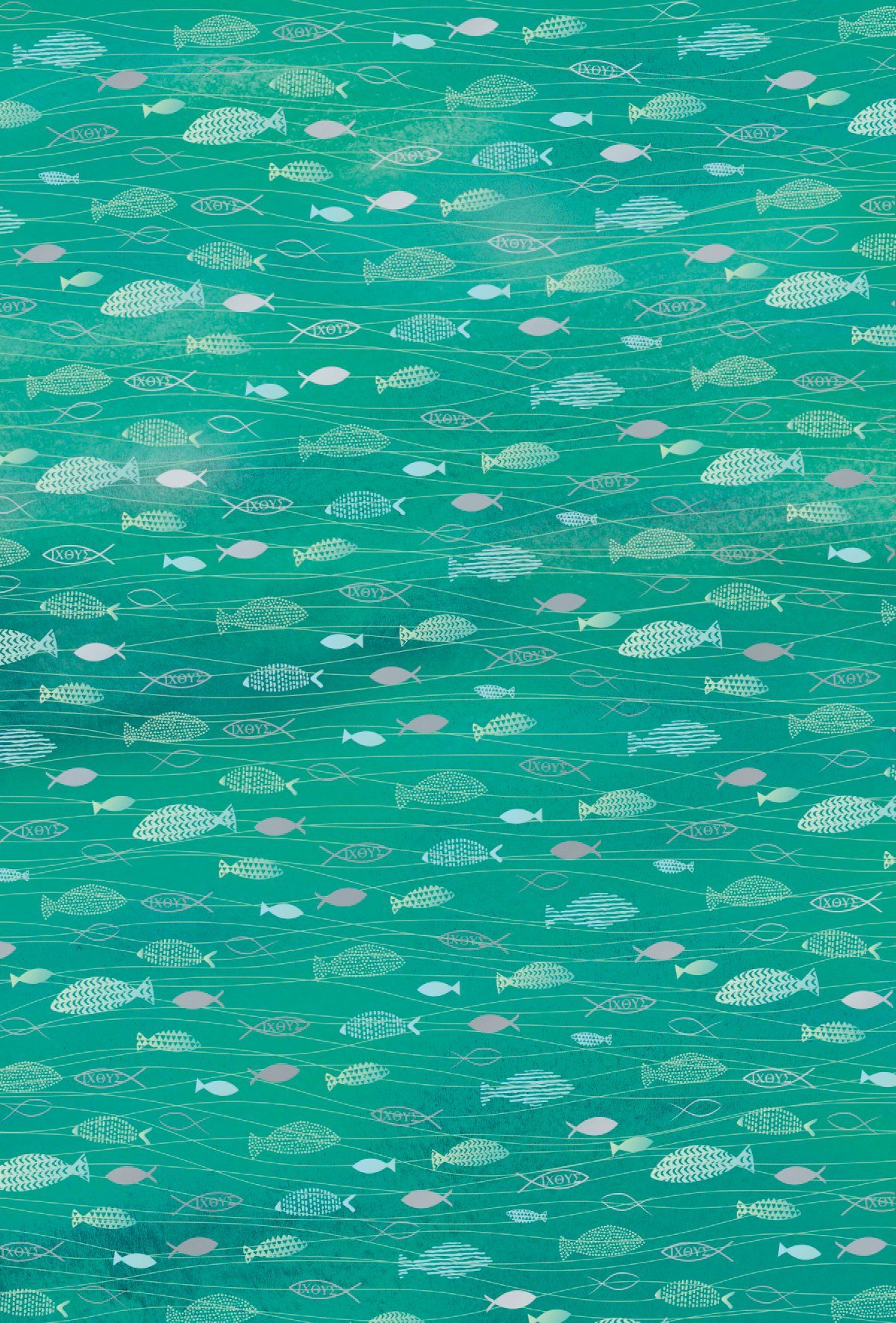 Heyda Designpapier Hotfoil, Fische 200 g/qm