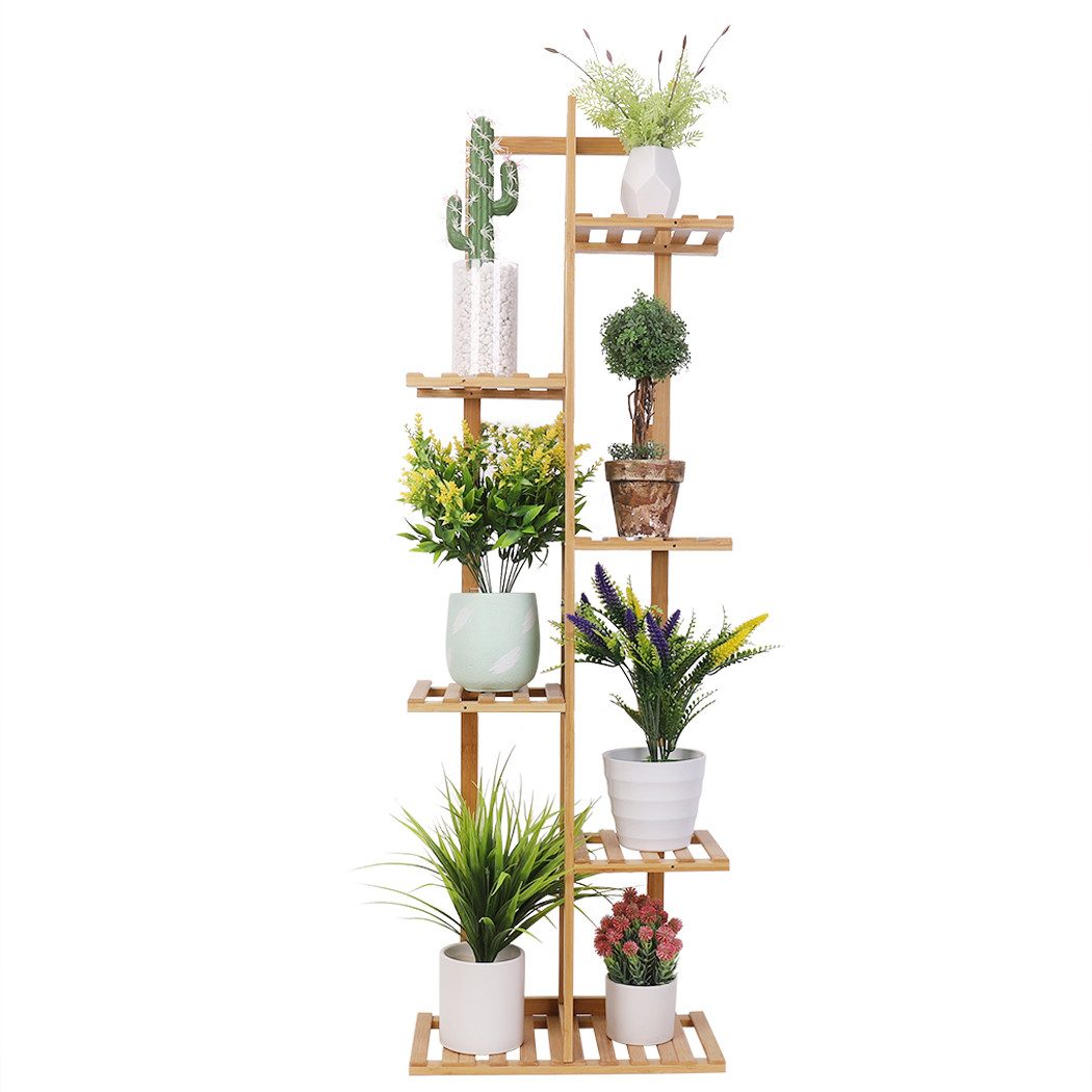 unho Standregal Pflanzenregal Holz, Blumenständer mehrstöckig günstig online kaufen