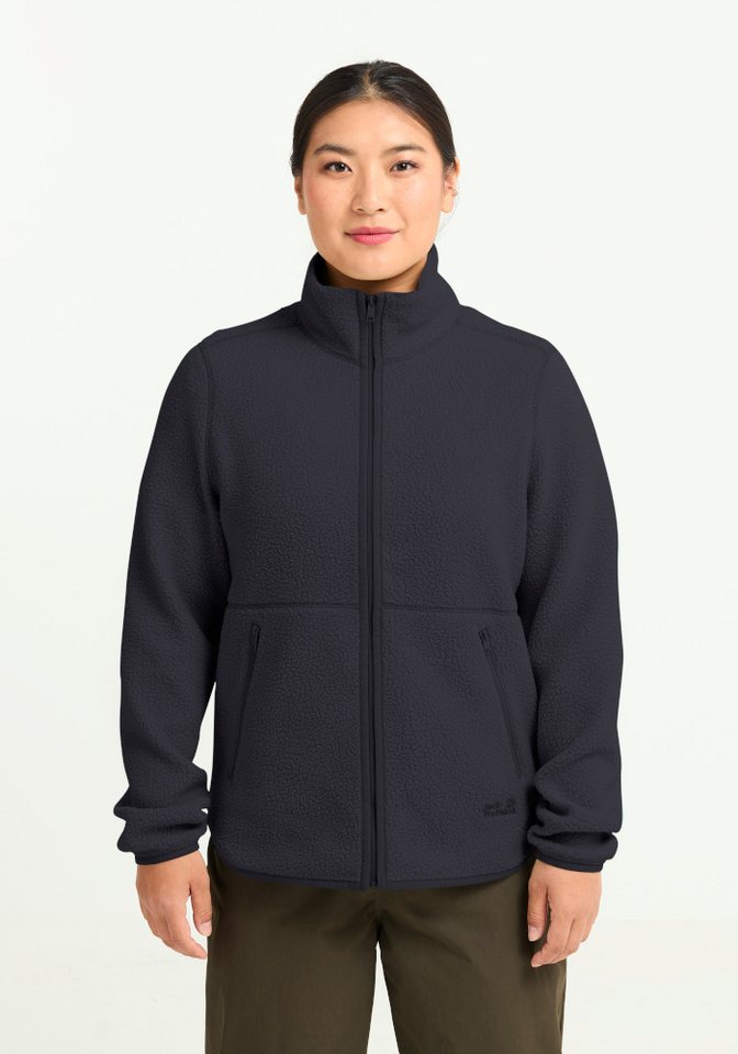 Jack Wolfskin Fleecejacke LITE CURL FZ W mit weichem Material, atmungsaktiv, schnell trocknend