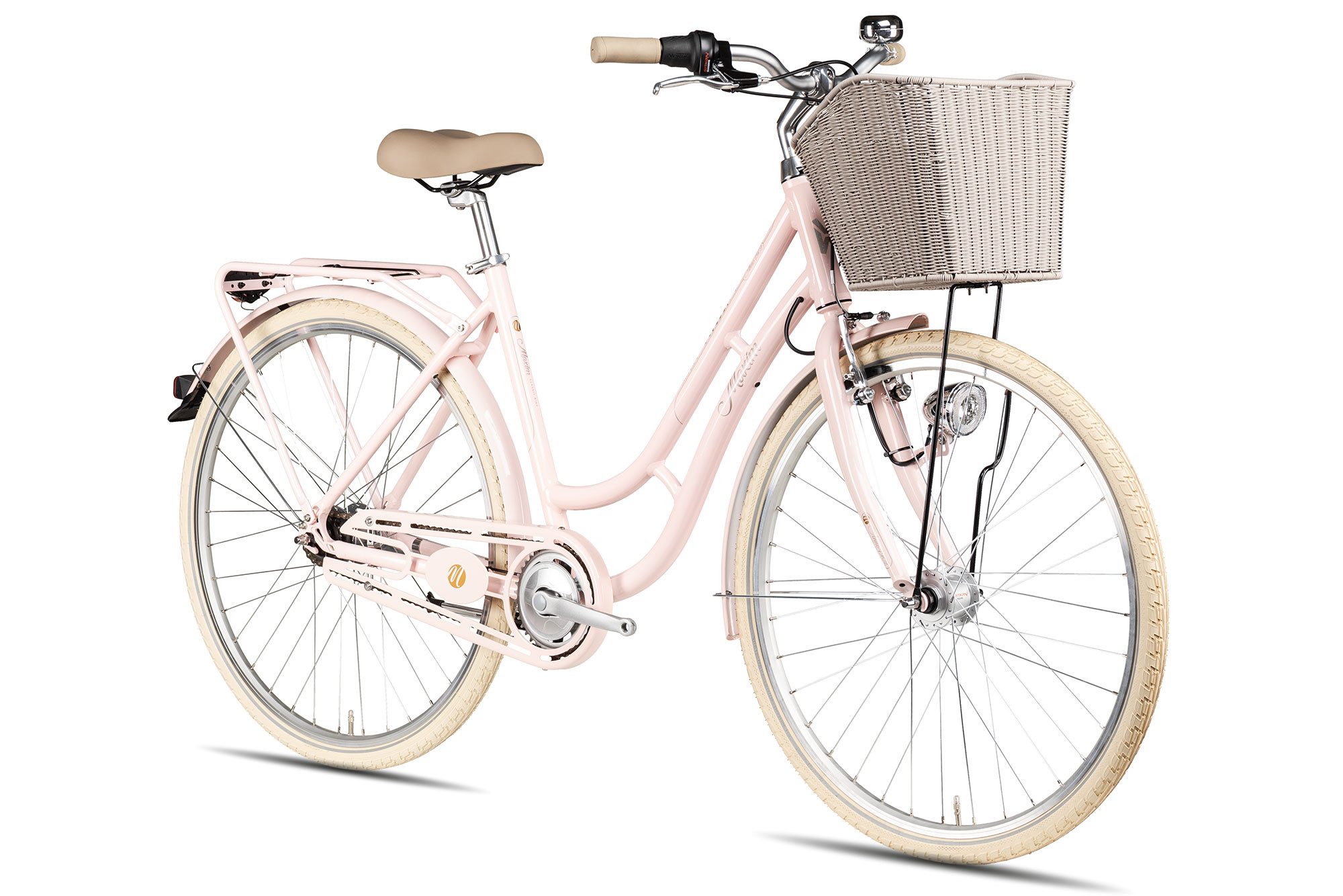 Maxim Cityrad Anno 1902 Wave, 7 Gang Shimano Nexus 7 SG-C3001 Rücktritt Schaltwerk, Nabenschaltung Rücktritt, Nabenschaltung Rücktritt violett/rosa