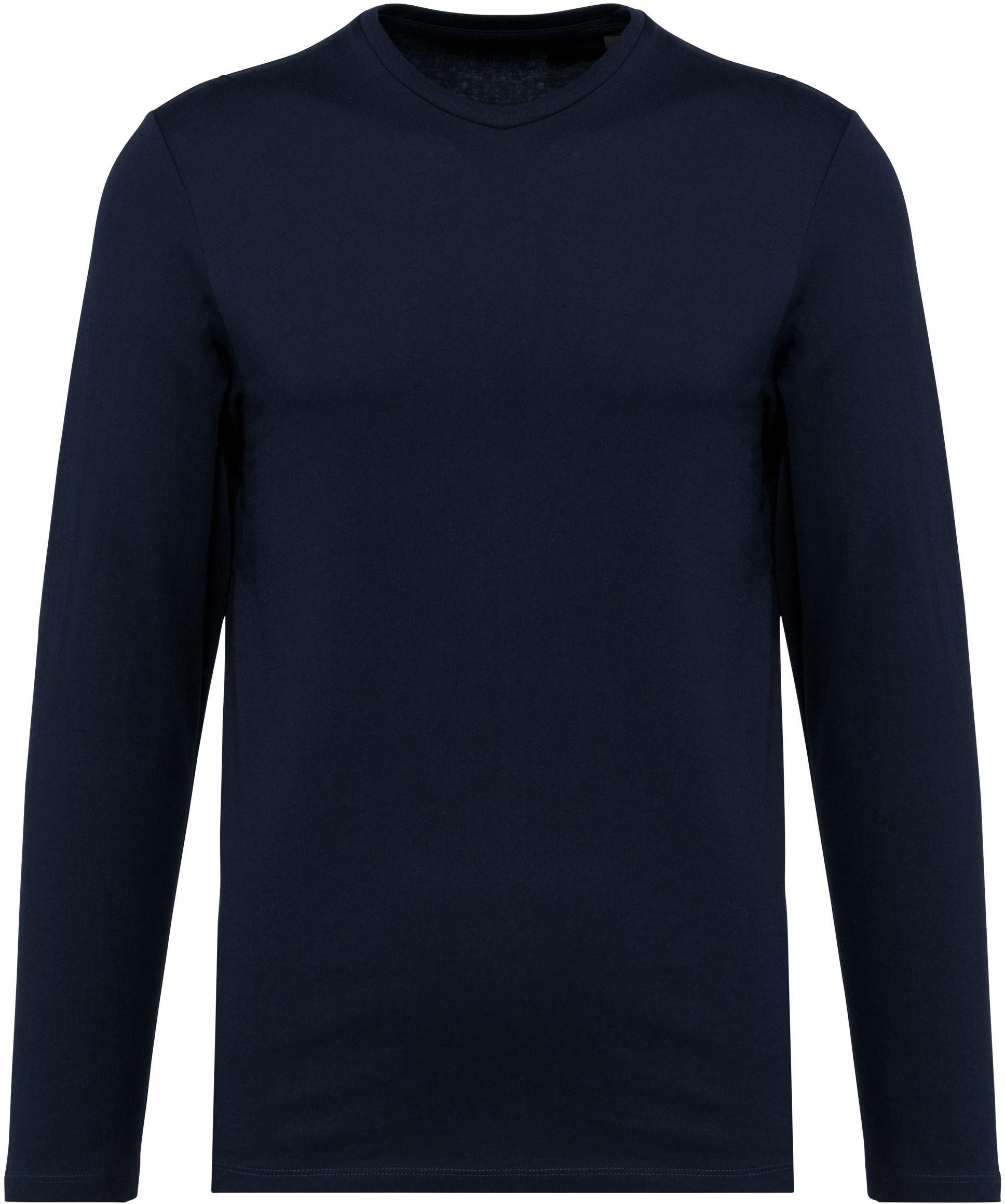 Kariban Langarmshirt Supima® Herren-T-Shirt Rundhalsausschnitt und langen Ärmeln