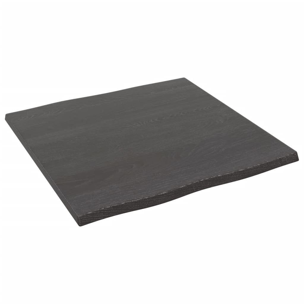 furnicato Baumkante (1 St) Tischplatte 60x60x2 Eiche Massivholz cm Behandelt